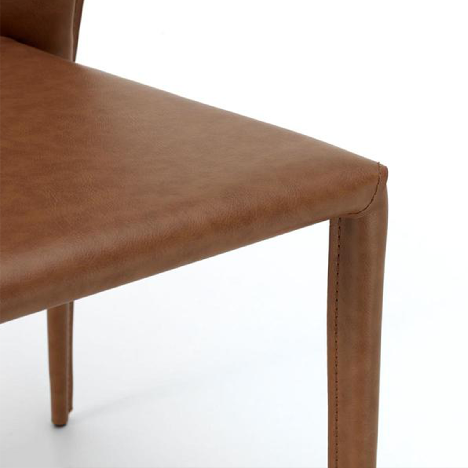 Elégante chaise vintage "Break" simili cuir 56x49 cm 82h