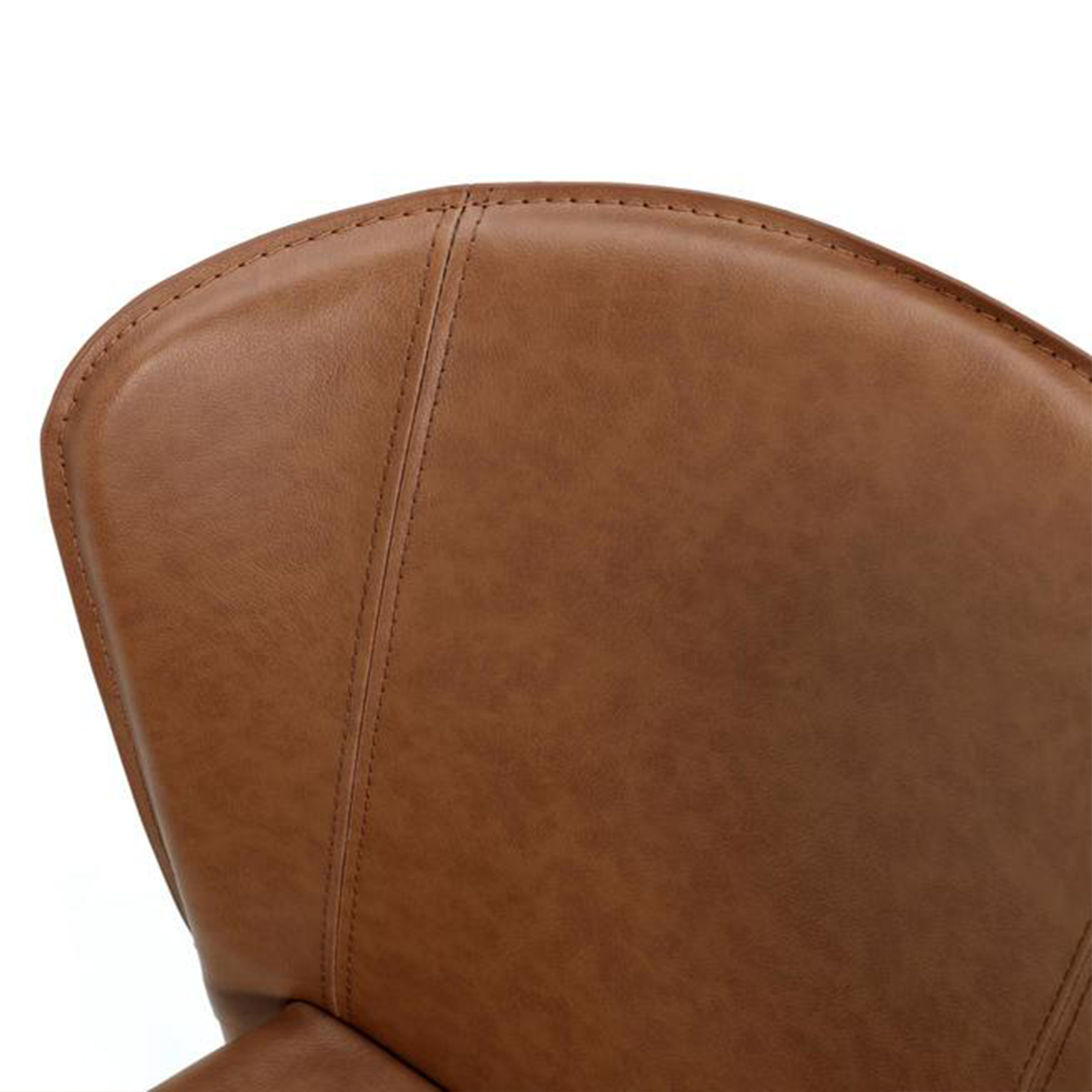 Elegante silla vintage "Break" símil piel 56x49 cm 82h