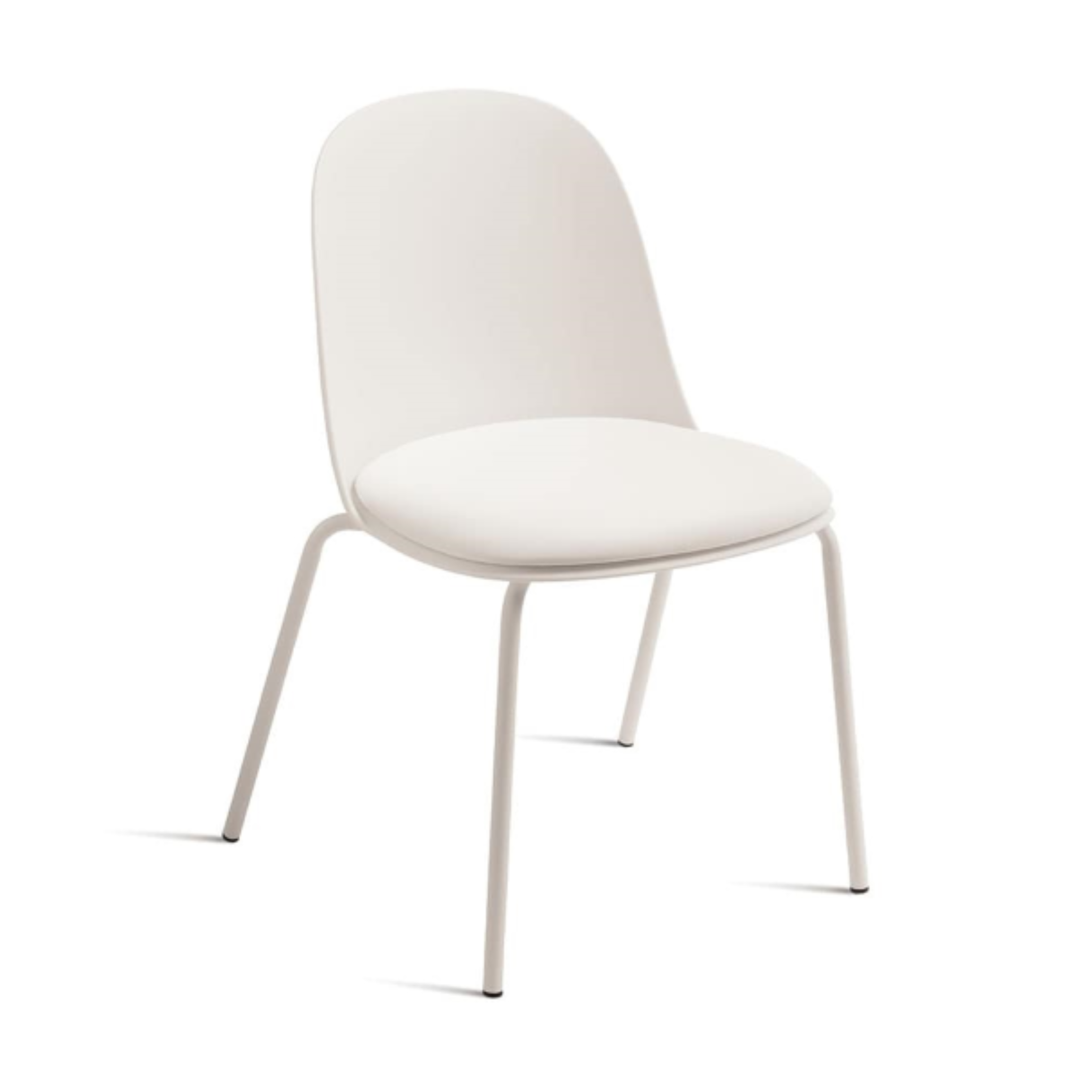 Silla moderna acolchada "Lete" de polipropileno 50x52 h80 cm