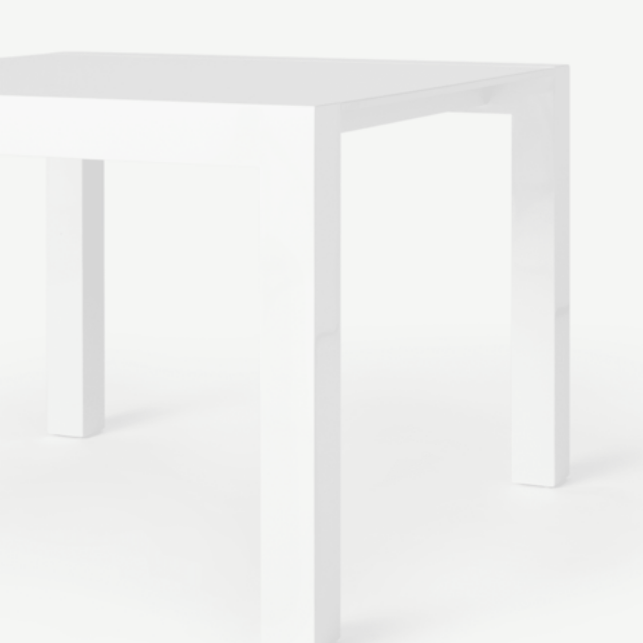 Tavolo allungabile in legno bianco da pranzo "Nemes" cm 103/170x90 76h