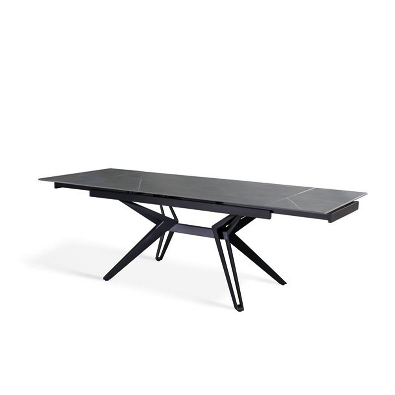 Table extensible Match 3 avec plateau en céramique 160/240x90 cm 76h