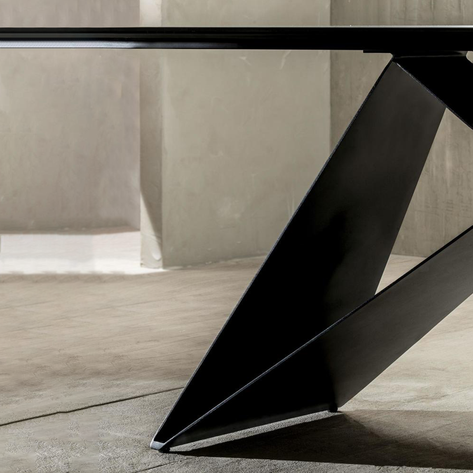 Table fixe en céramique effet marbre "Thanos" 220x110 cm 76h
