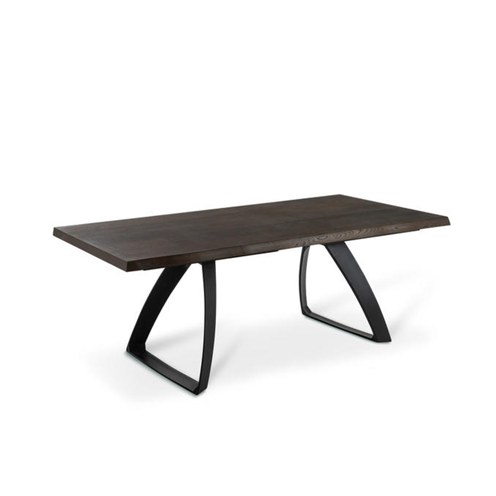 Mesa extensible "Bridge" tapa de madera y patas de metal 240x90 cm 76h