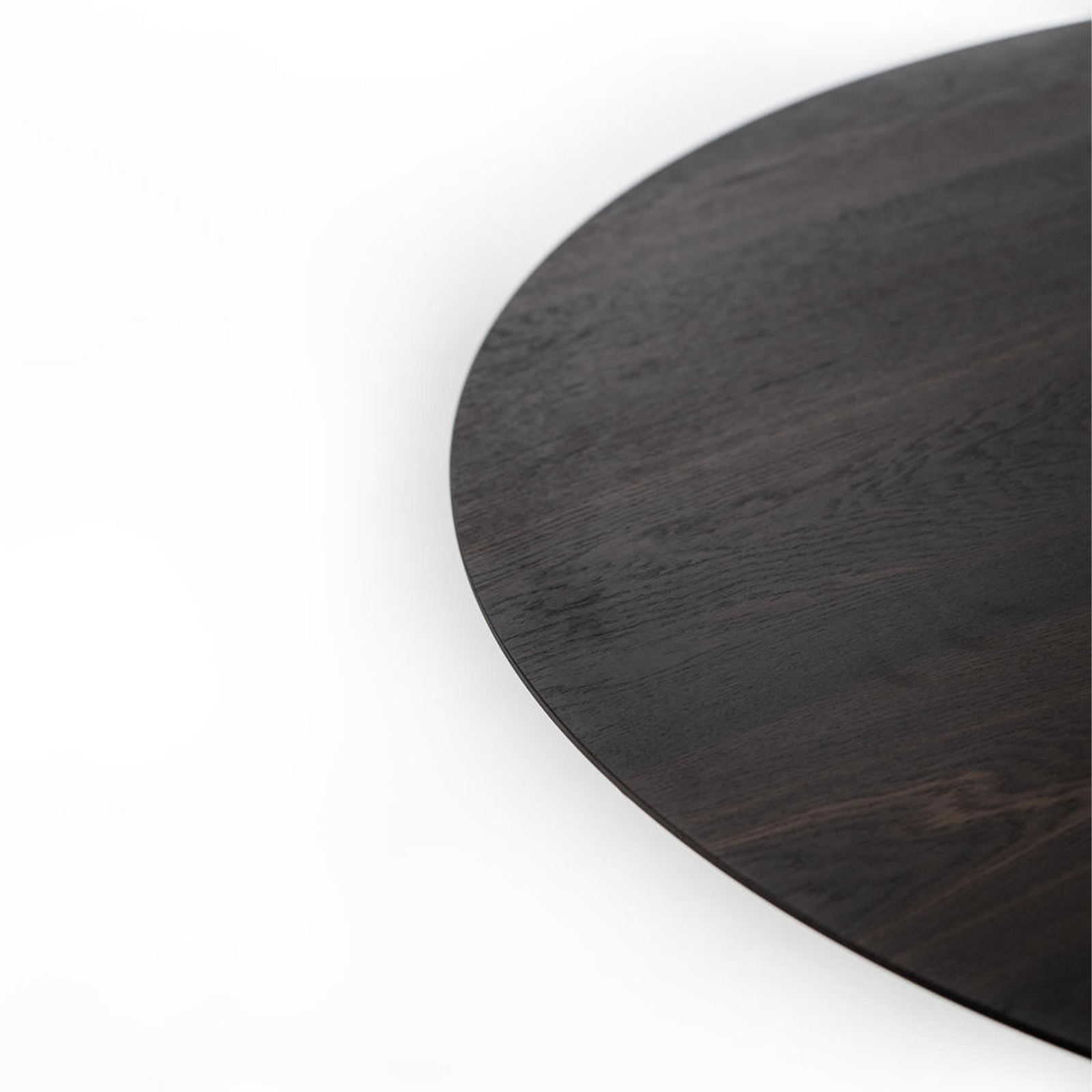 Table ronde en bois "Henry" pieds métal 130x130 cm 76h