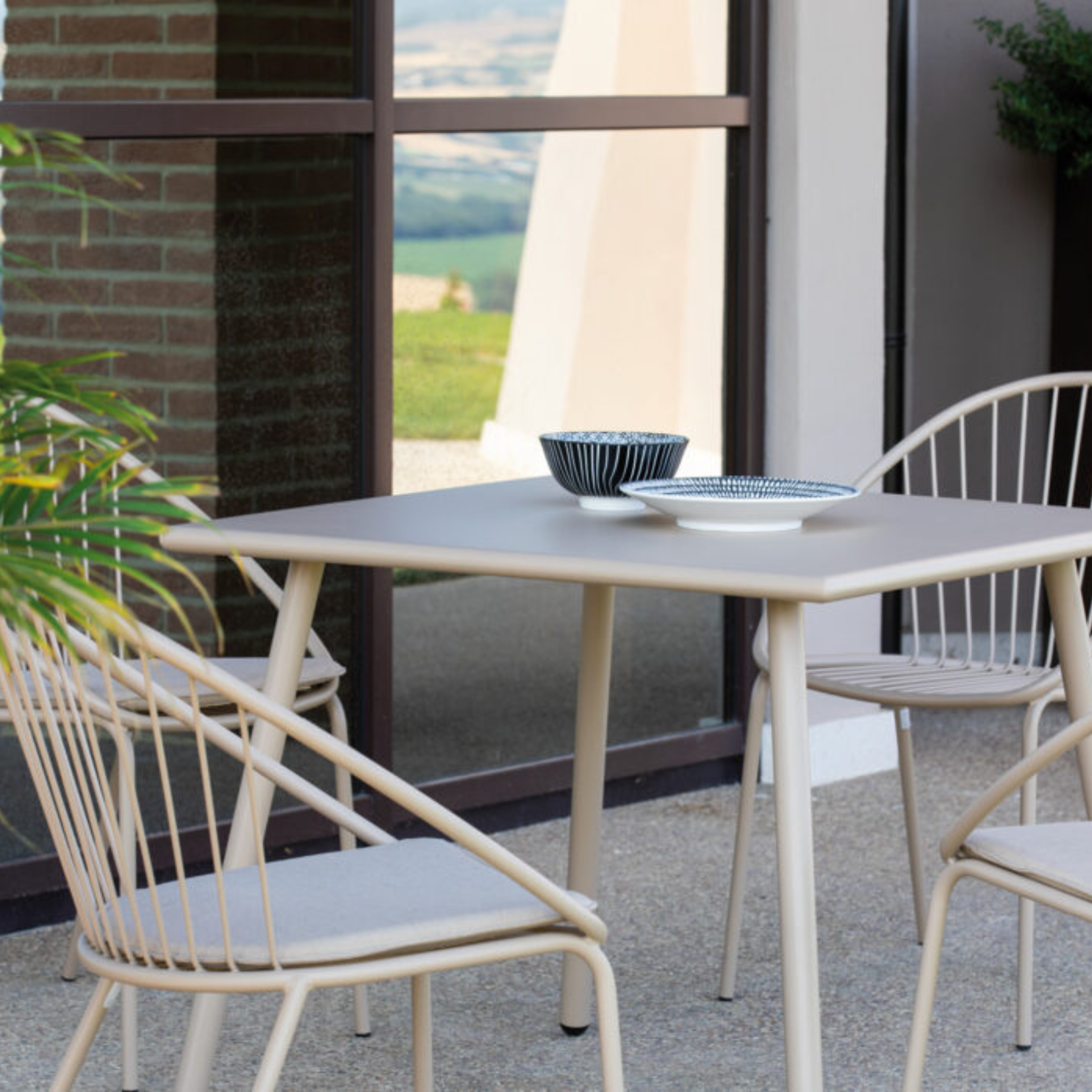 Cojín de asiento para sillón de jardín "Aria" en acrílico y teflón