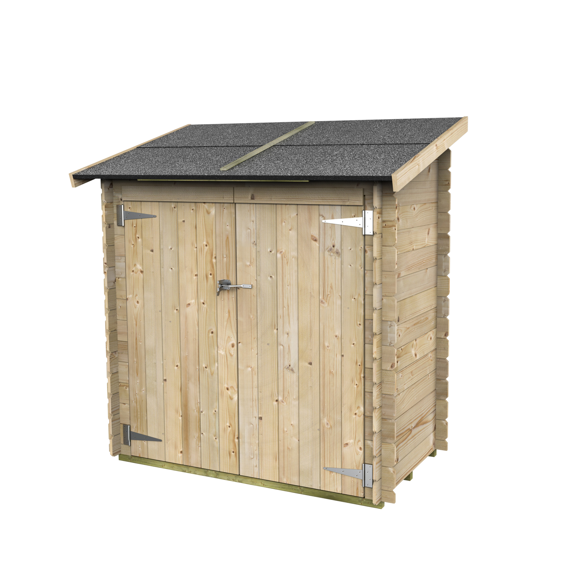 Abri de jardin en bois "Ambrogio Addossata" 155x85 cm 165h double porte aveugle