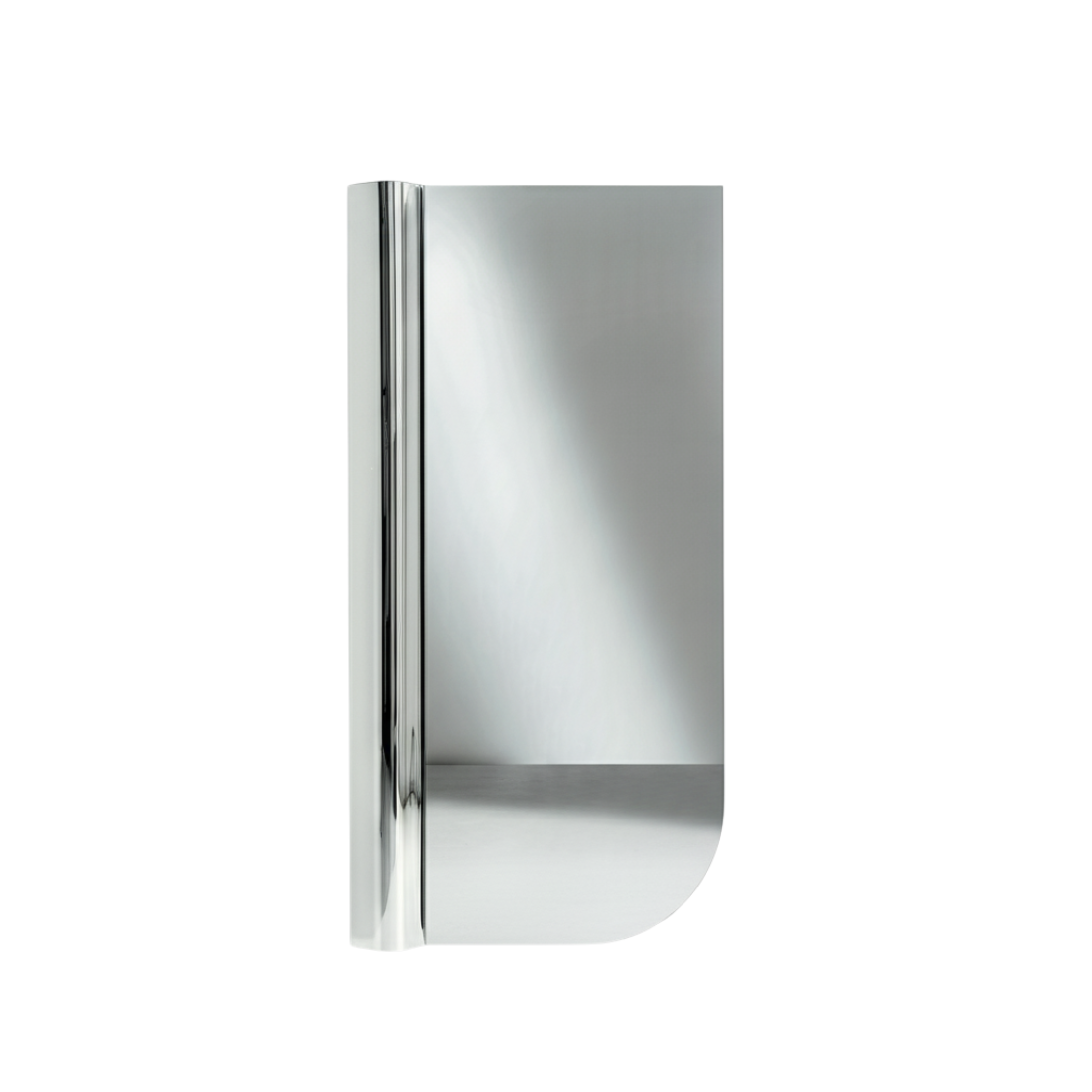 Specchio decorativo "Sinuo"  in vetro fuso con onda versatile