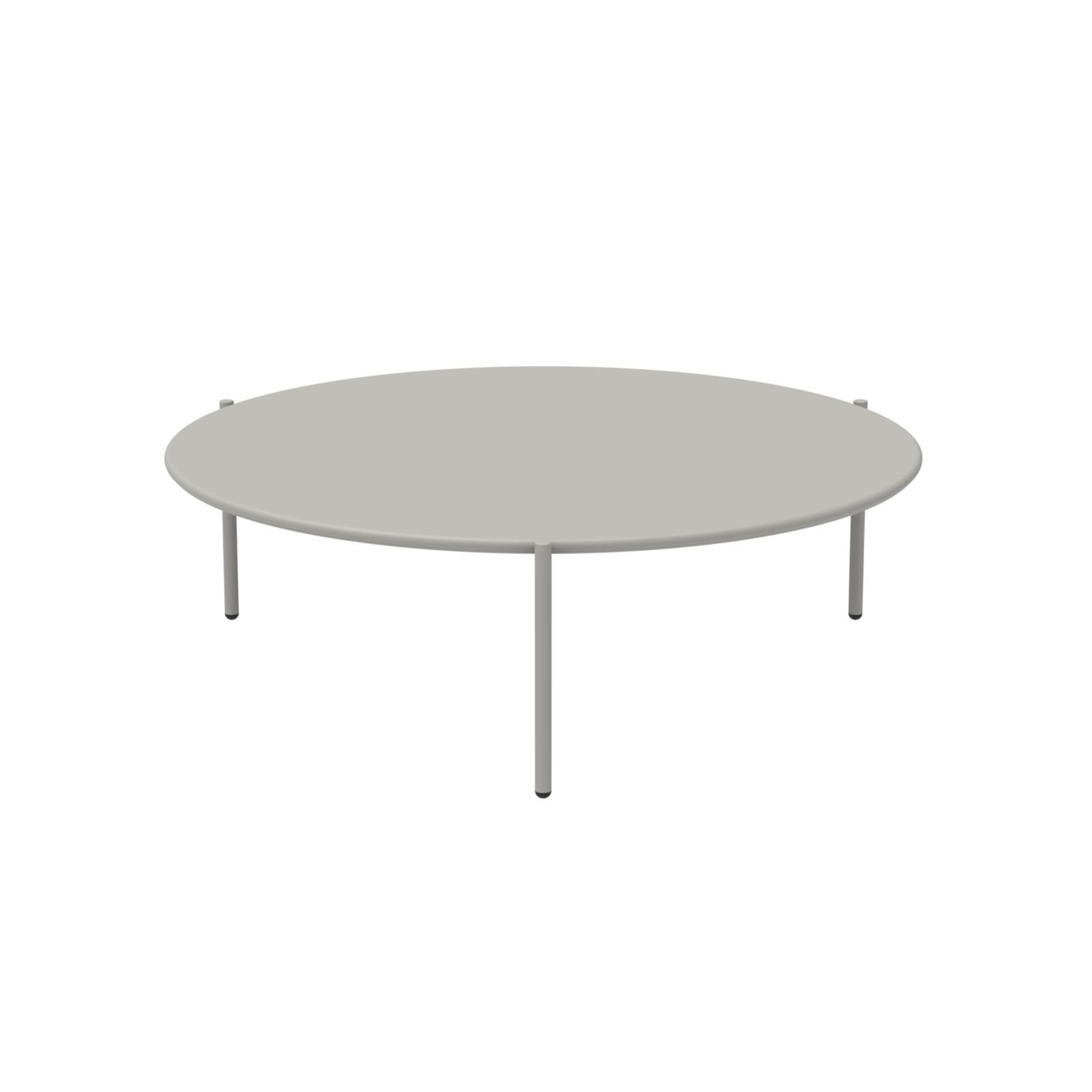 Table basse ronde en métal "Aria3" table de jardin empilable 110x110 cm 35h