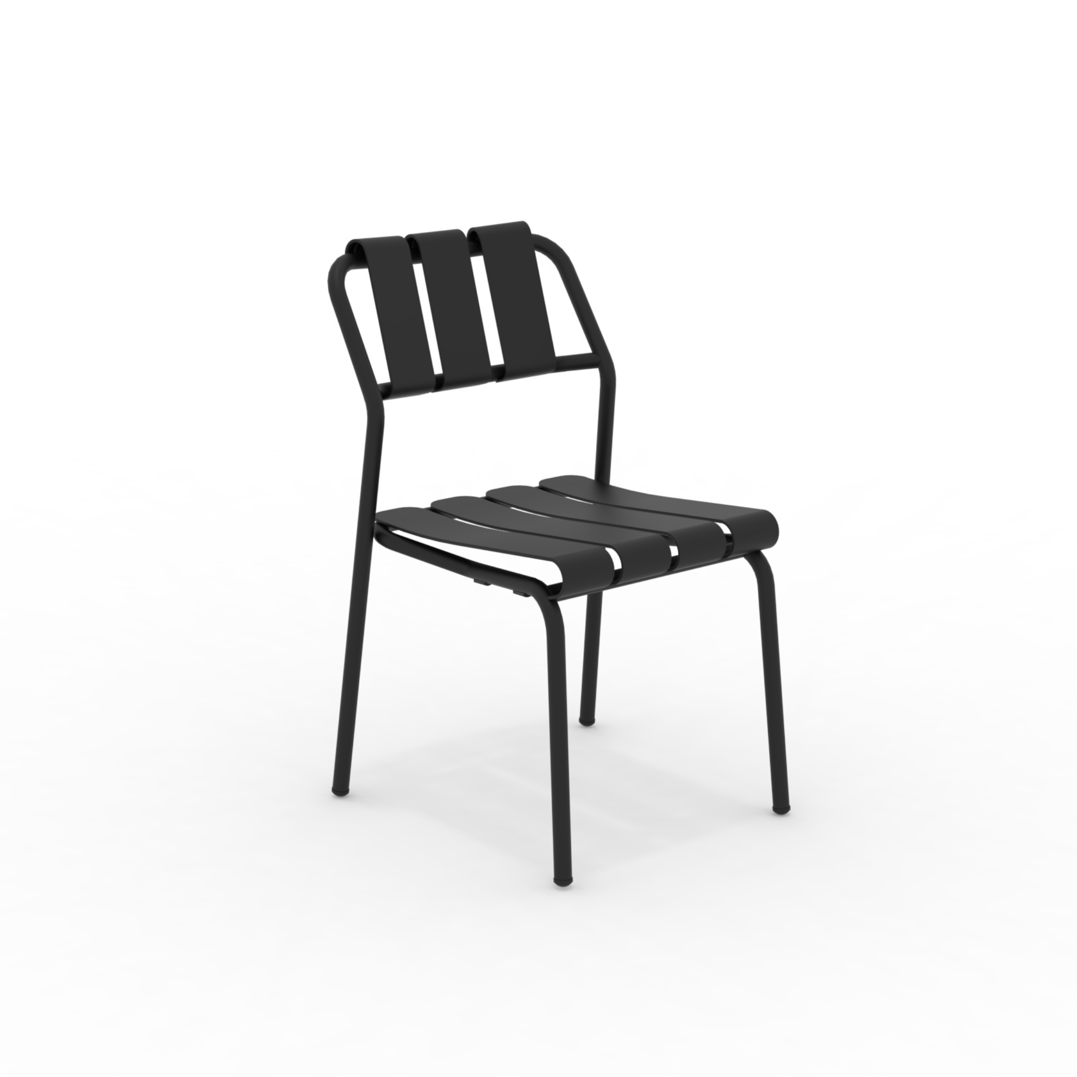 Fauteuil de jardin empilable "Tosca" en métal peint 55x55 cm 98h