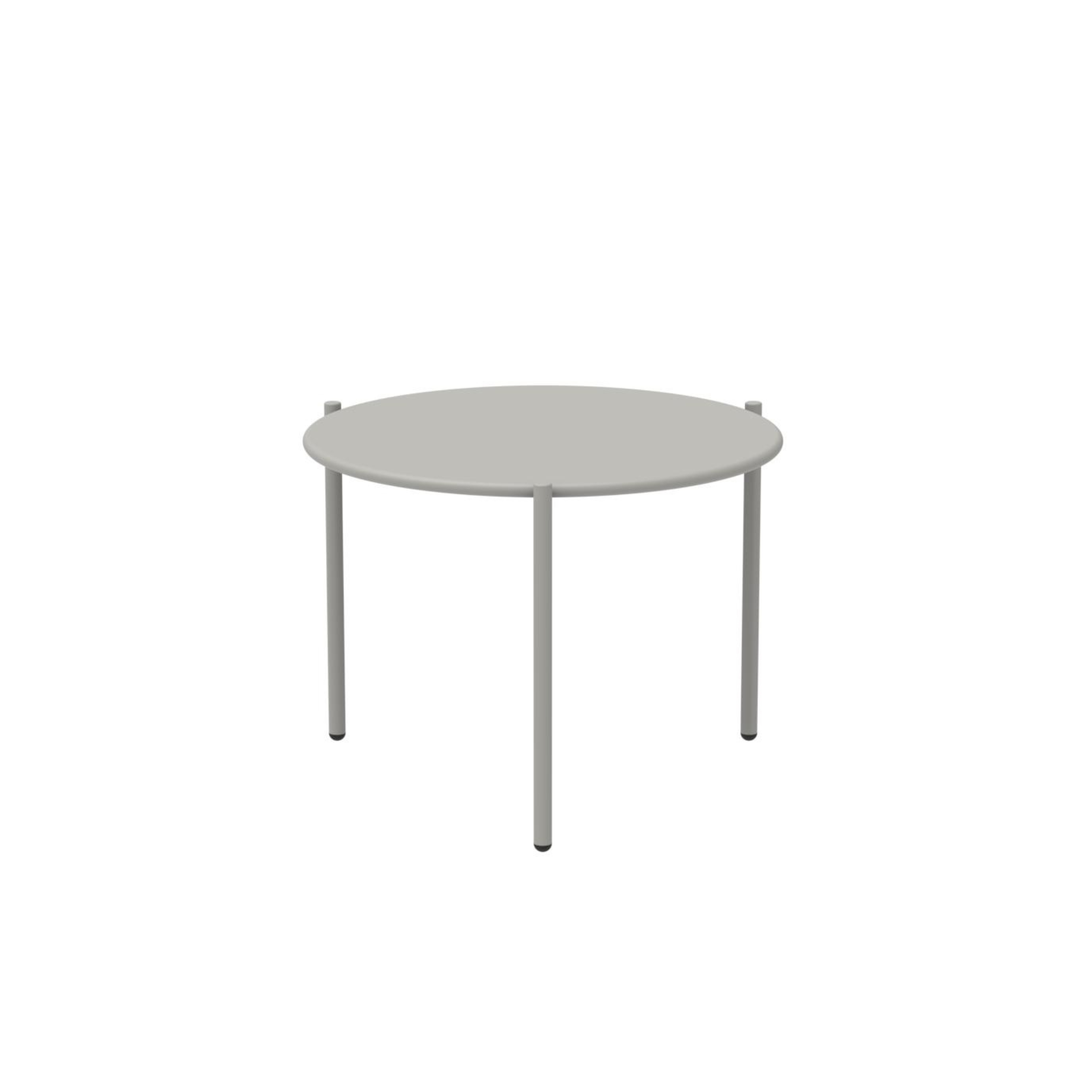 Table basse ronde en métal "Aria1" table de jardin empilable 60x60 cm 46h