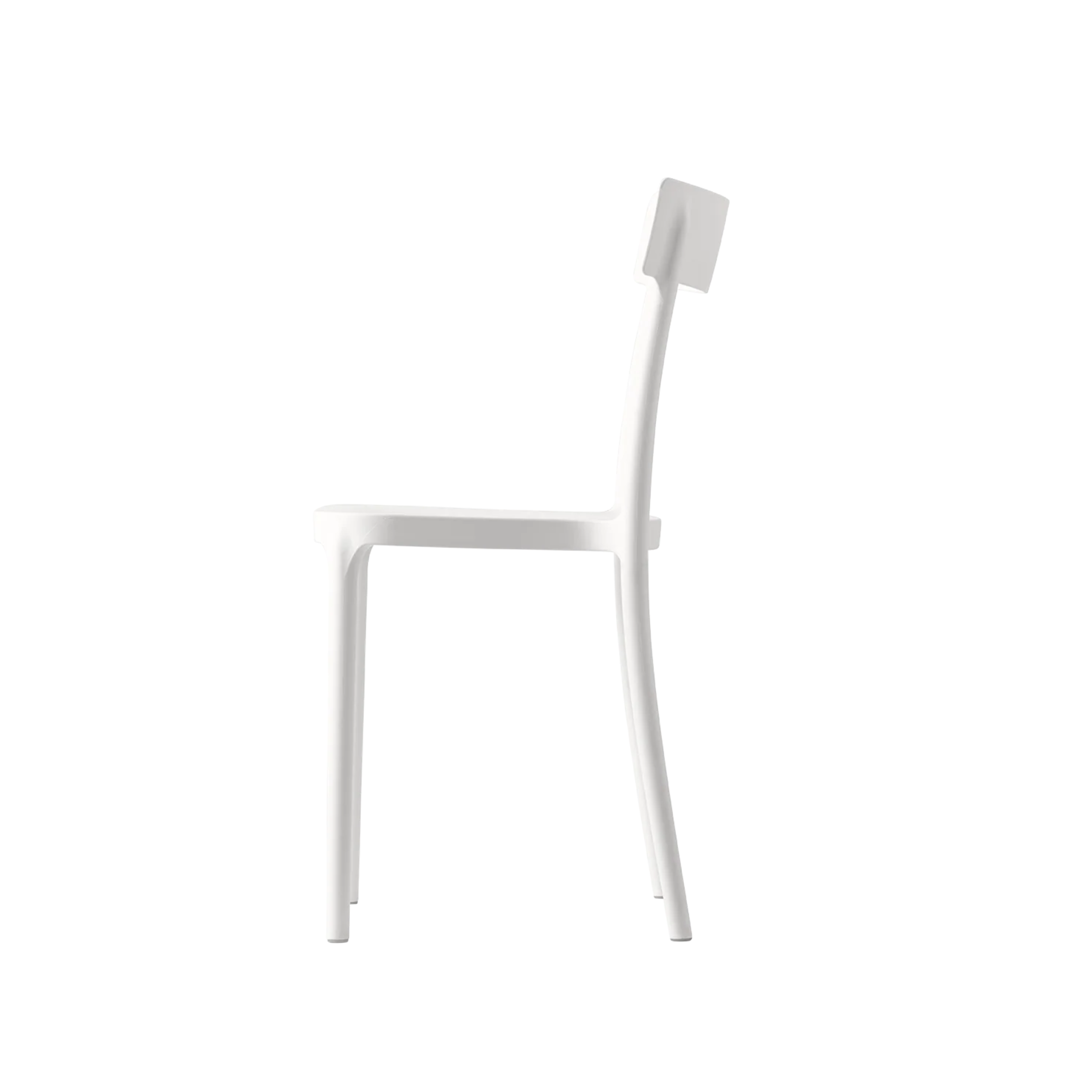 Silla apilable de polipropileno "Argo" moderna interior exterior 48x47 cm 82h