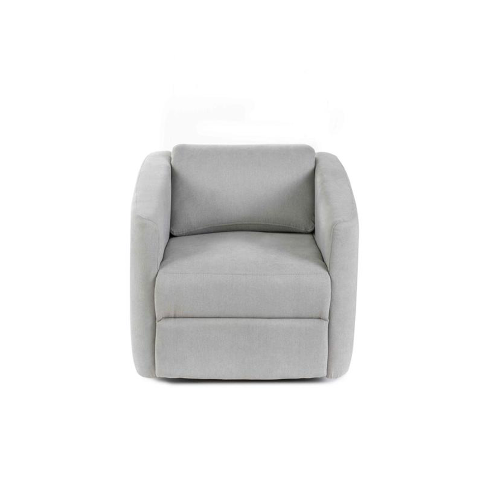 Sillón reclinable giratorio moderno "Magic" con base cromada tela 70x85 cm 69h