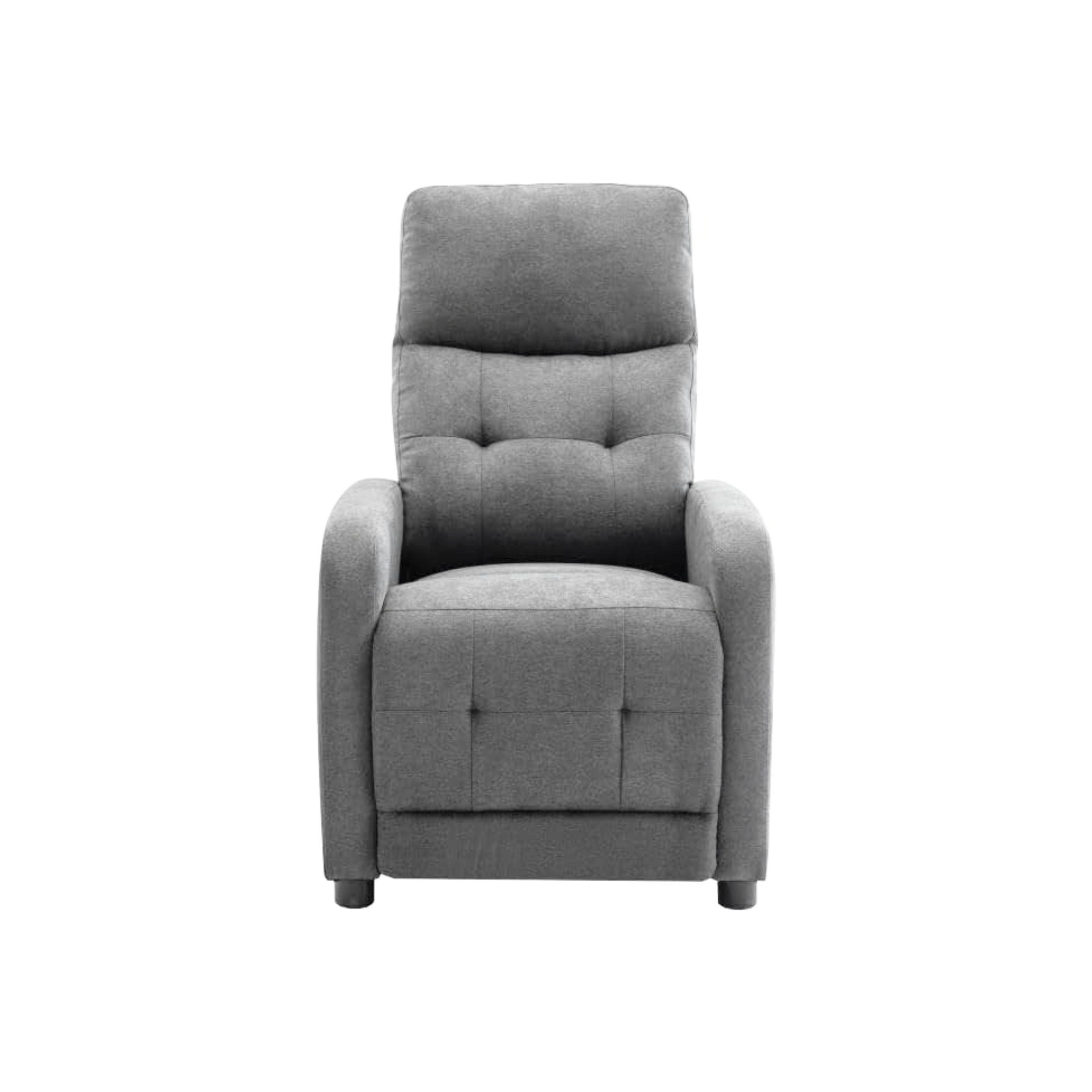 Poltrona reclinabile manuale "Rey" in tessuto liner cm 65,5x85,5 102,5h