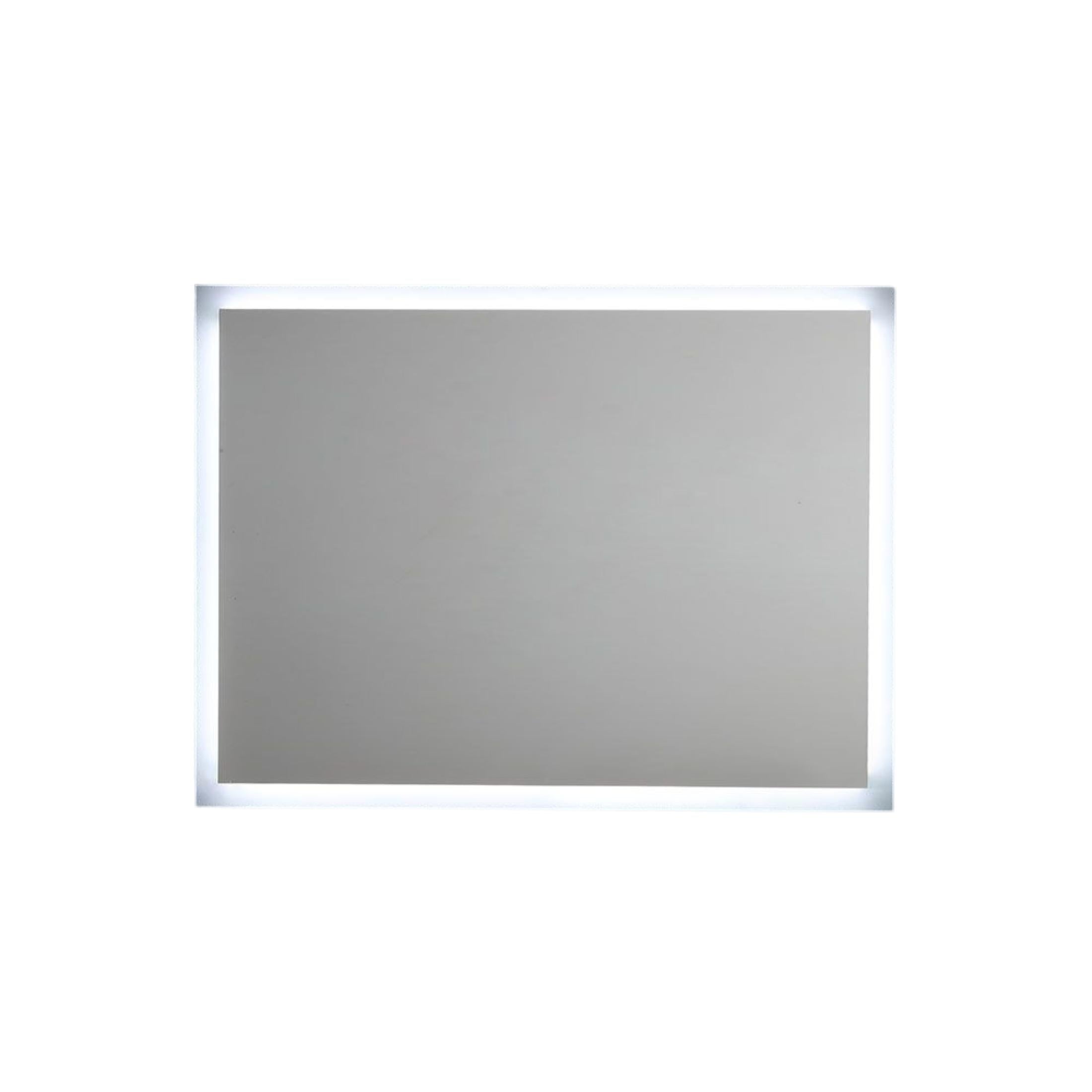 Specchio con cornice led "Bend" rettangolare reversibile cm 80x60