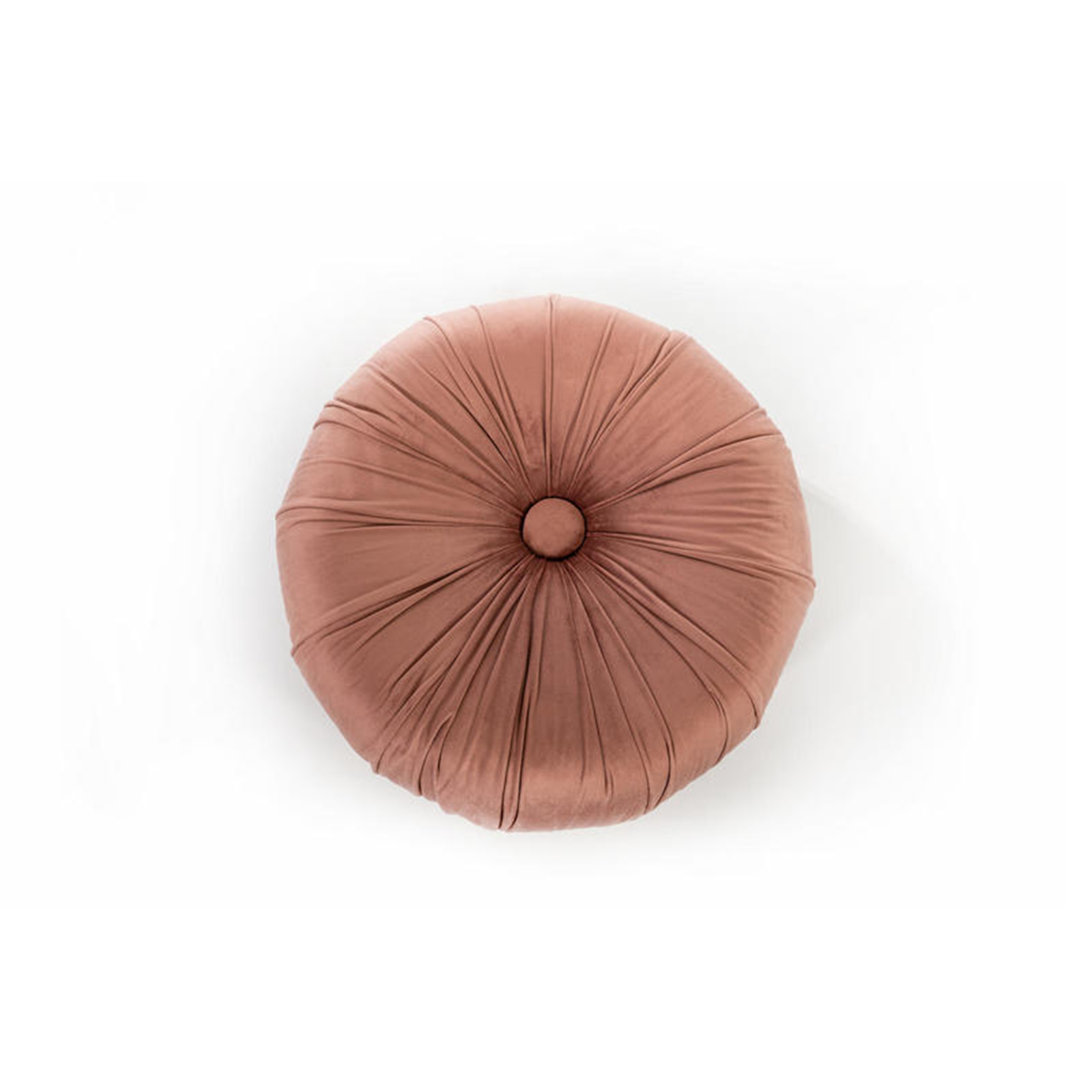 Pouf tabouret rond "Kaia" de salon en velours 36x36 cm 30h