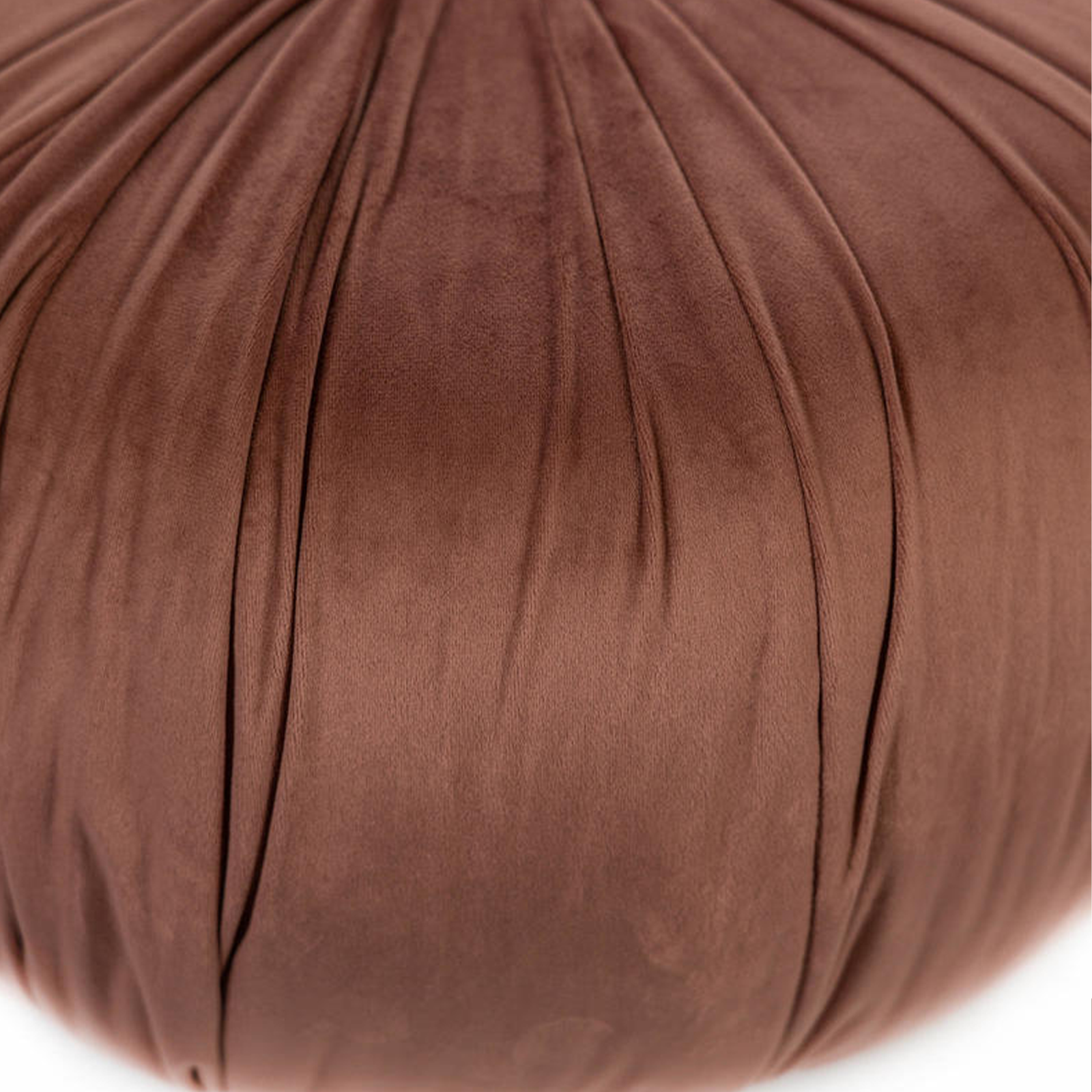 Pouf tabouret rond "Kaia" de salon en velours 36x36 cm 30h