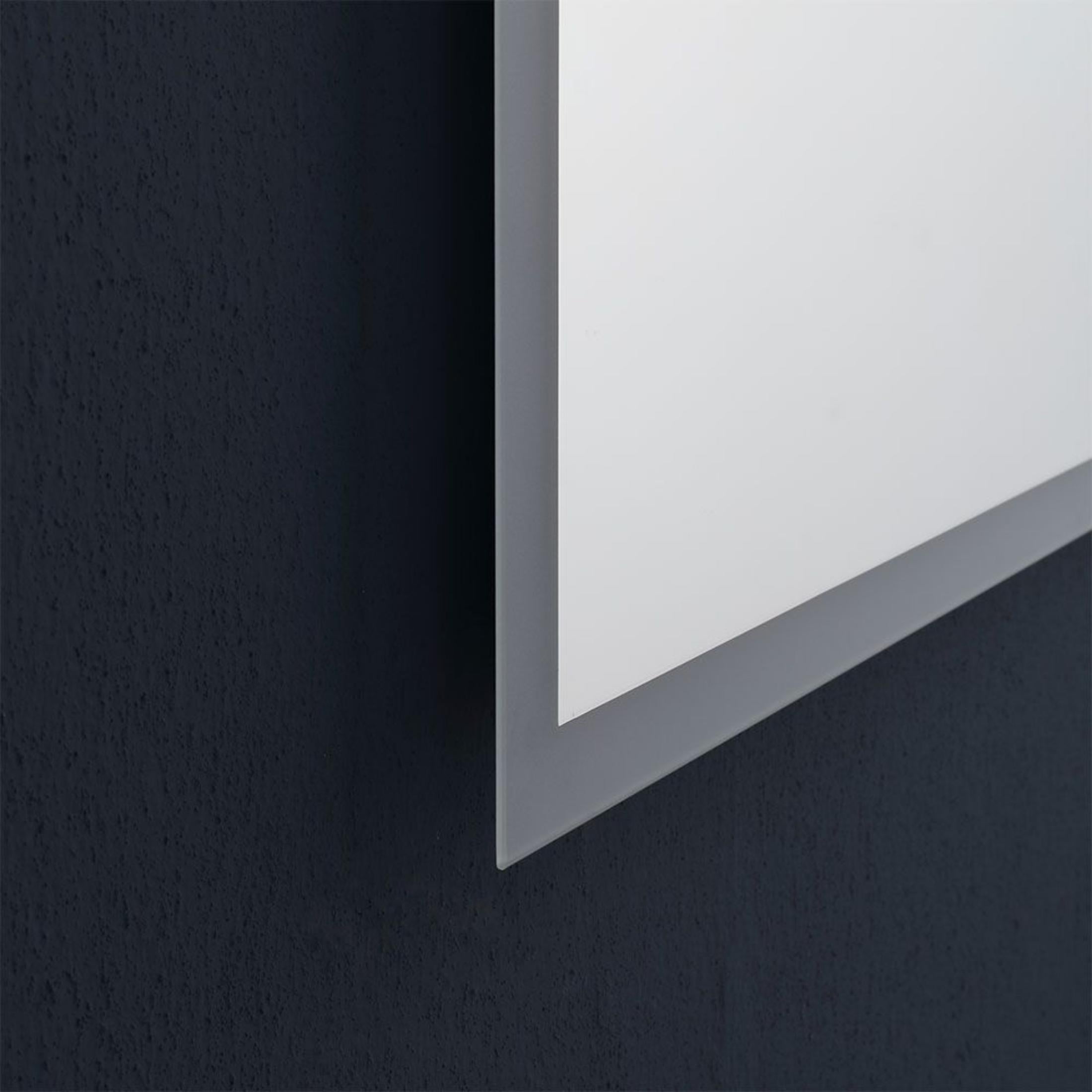 Specchio con cornice led "Bend" rettangolare reversibile cm 80x60