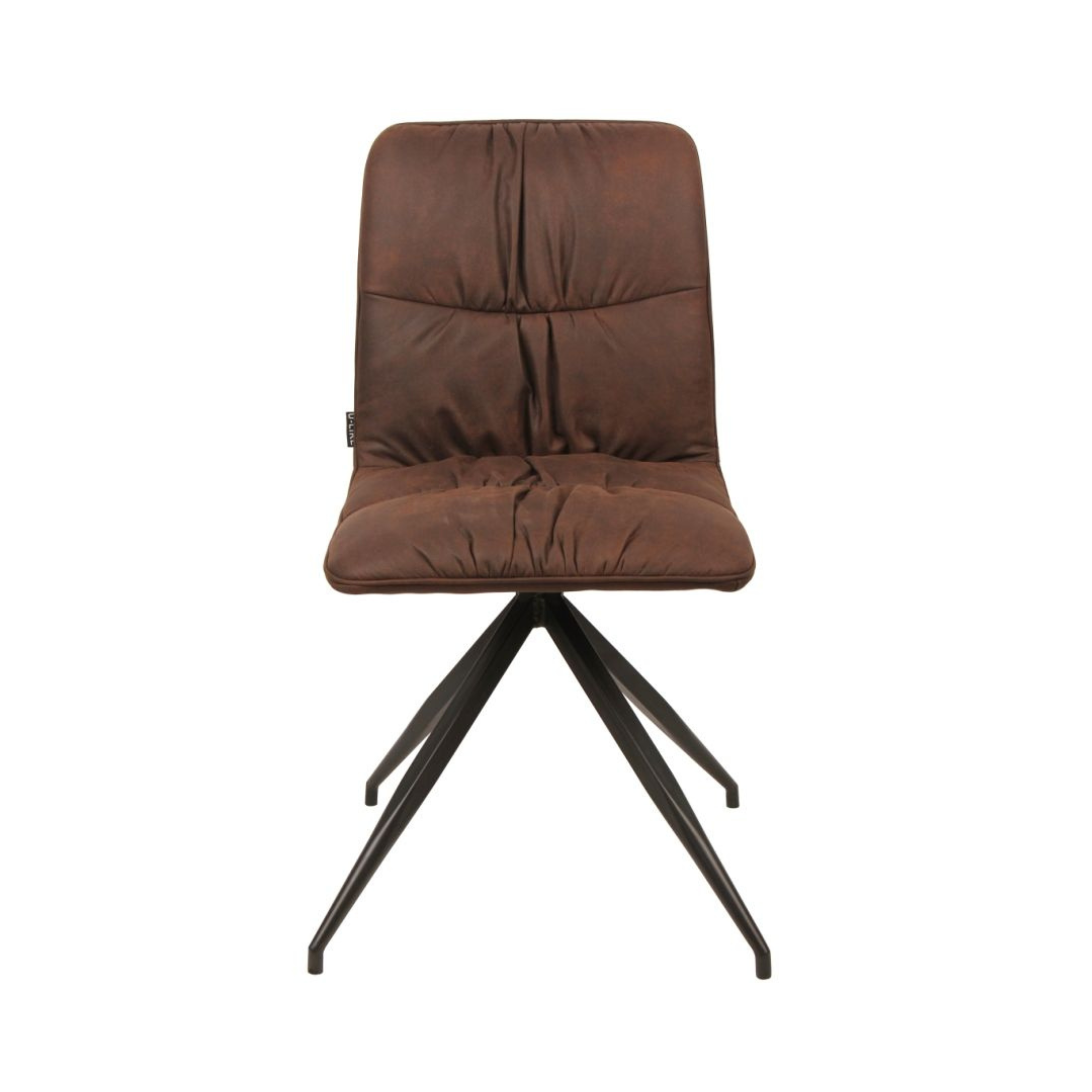 Silla acolchada de microfibra "Alba" sillón moderno efecto terciopelo 38x43 cm 86,5h