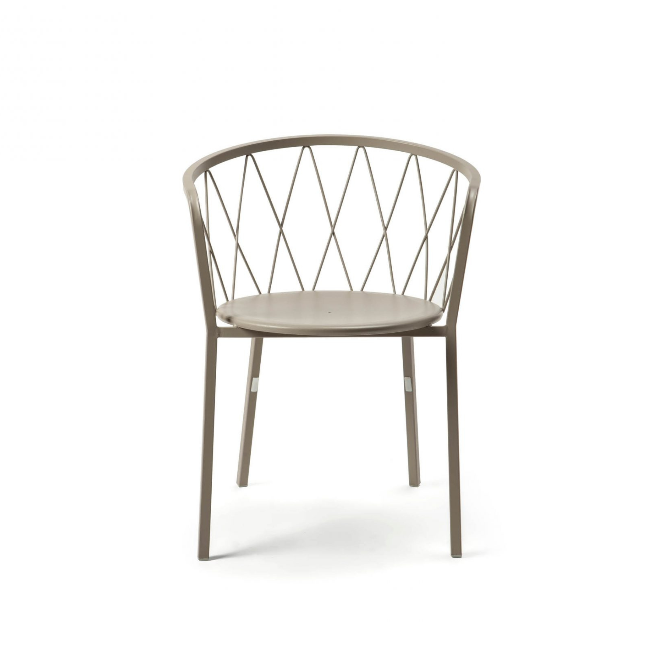 Fauteuil de jardin en métal peint chaise empilable "Daisy" 57x55 cm 75h