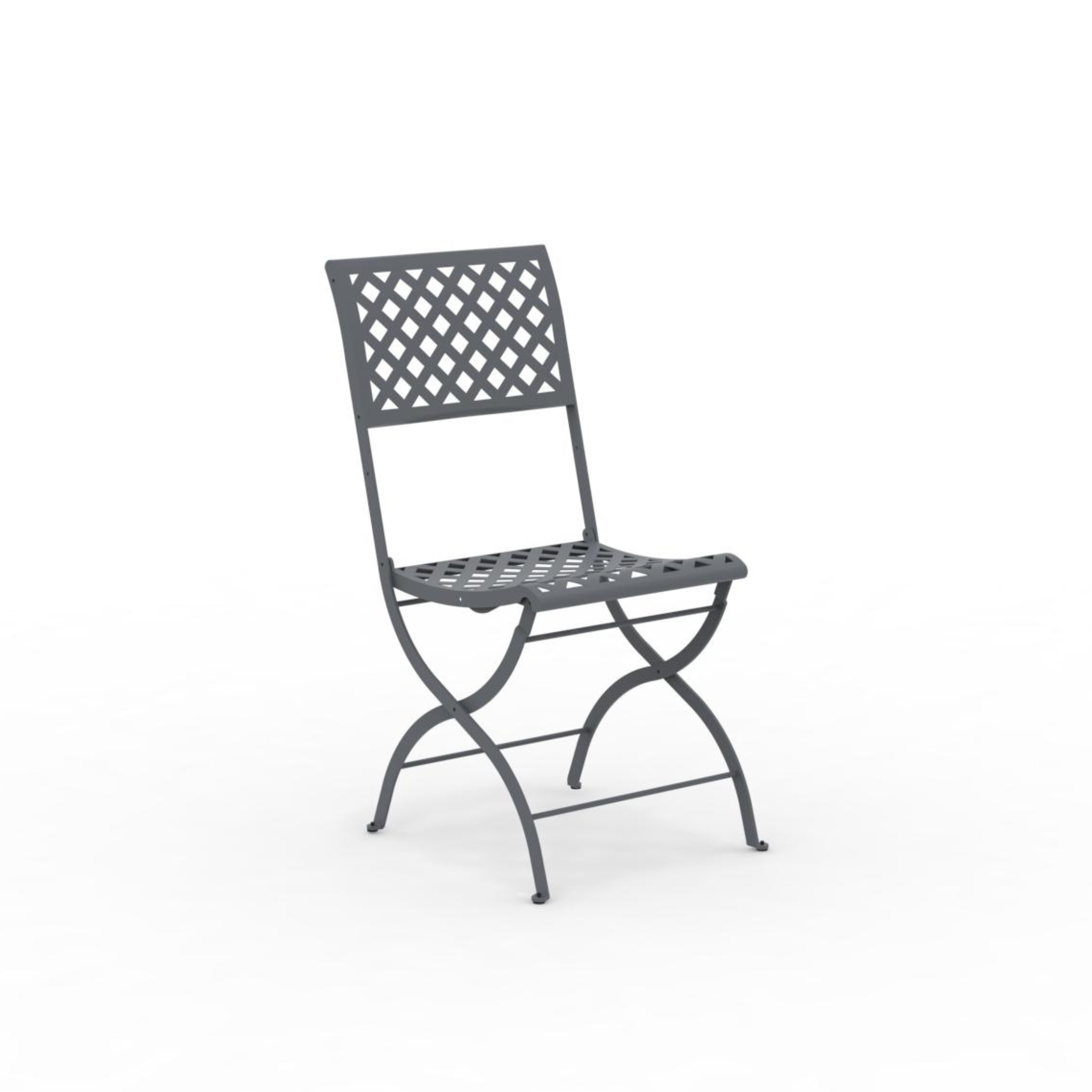Set di sedie pieghevoli moderne in metallo "Springtime" da giardino cm 45x56 90h