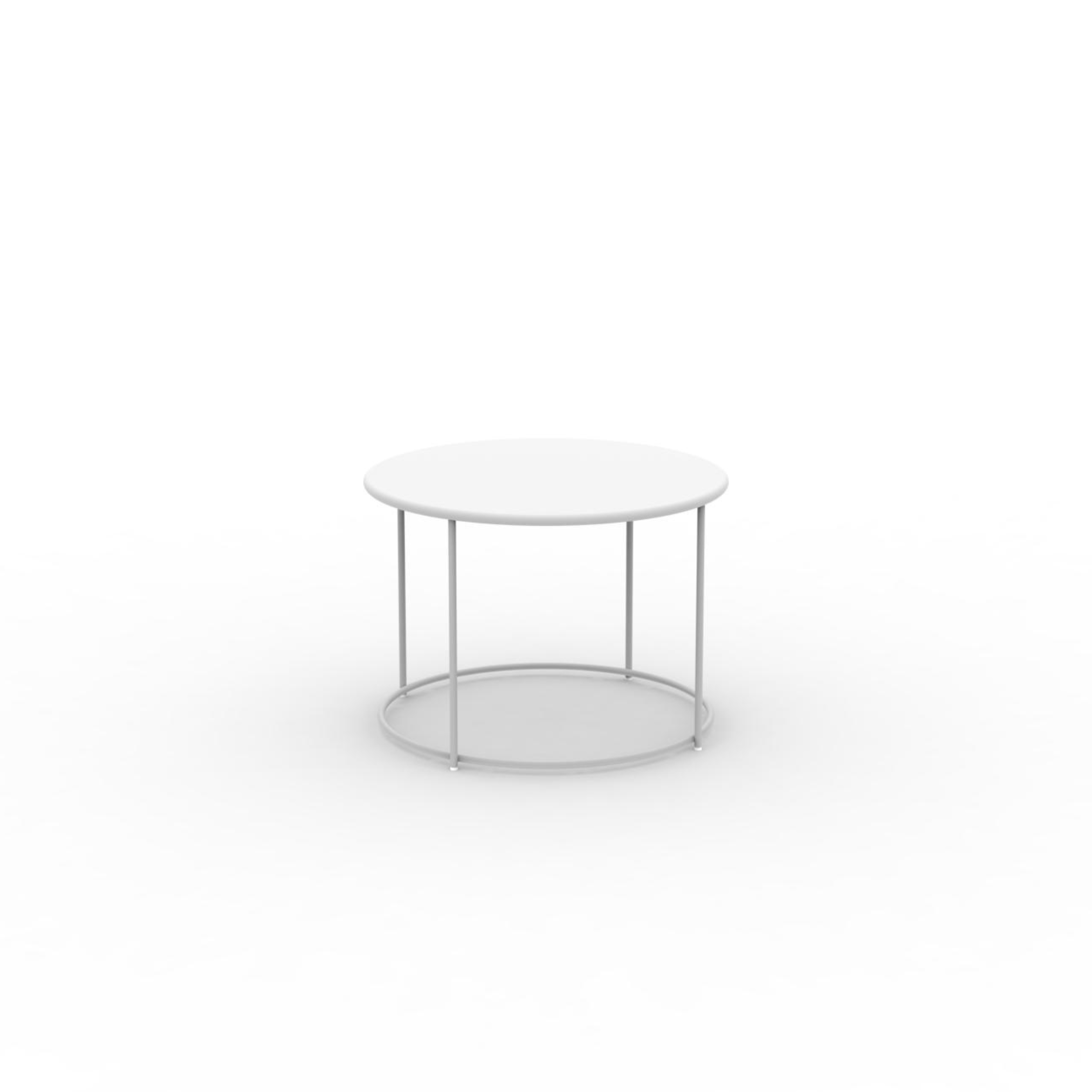 Mesa redonda de metal "Daisy" mesa de centro para jardín h 45 cm