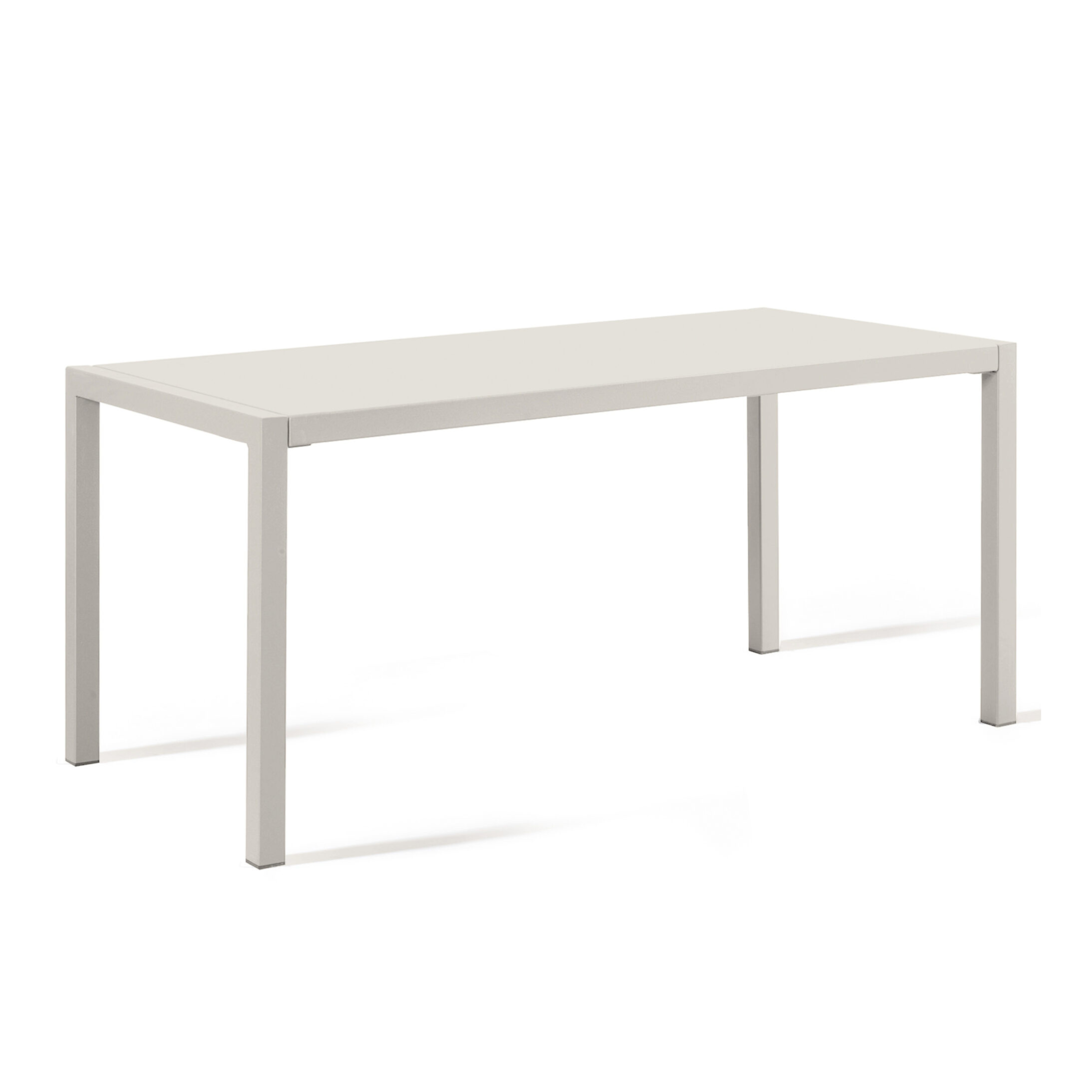 Table carrée fixe en métal "Quatris" pour bars et jardins, empilable h 75 cm