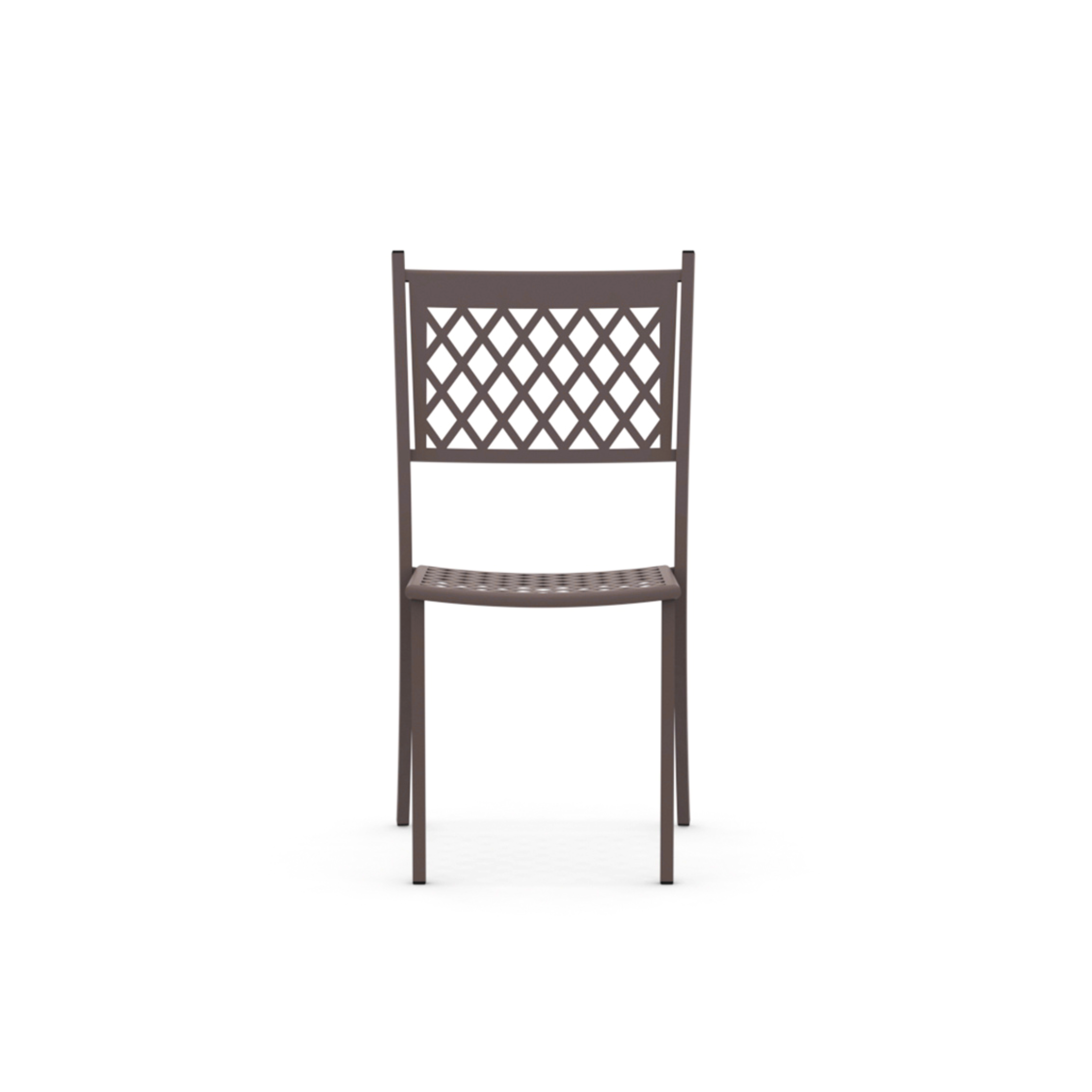 Chaise de jardin empilable "Summertime" en métal peint 49x57 cm 95h