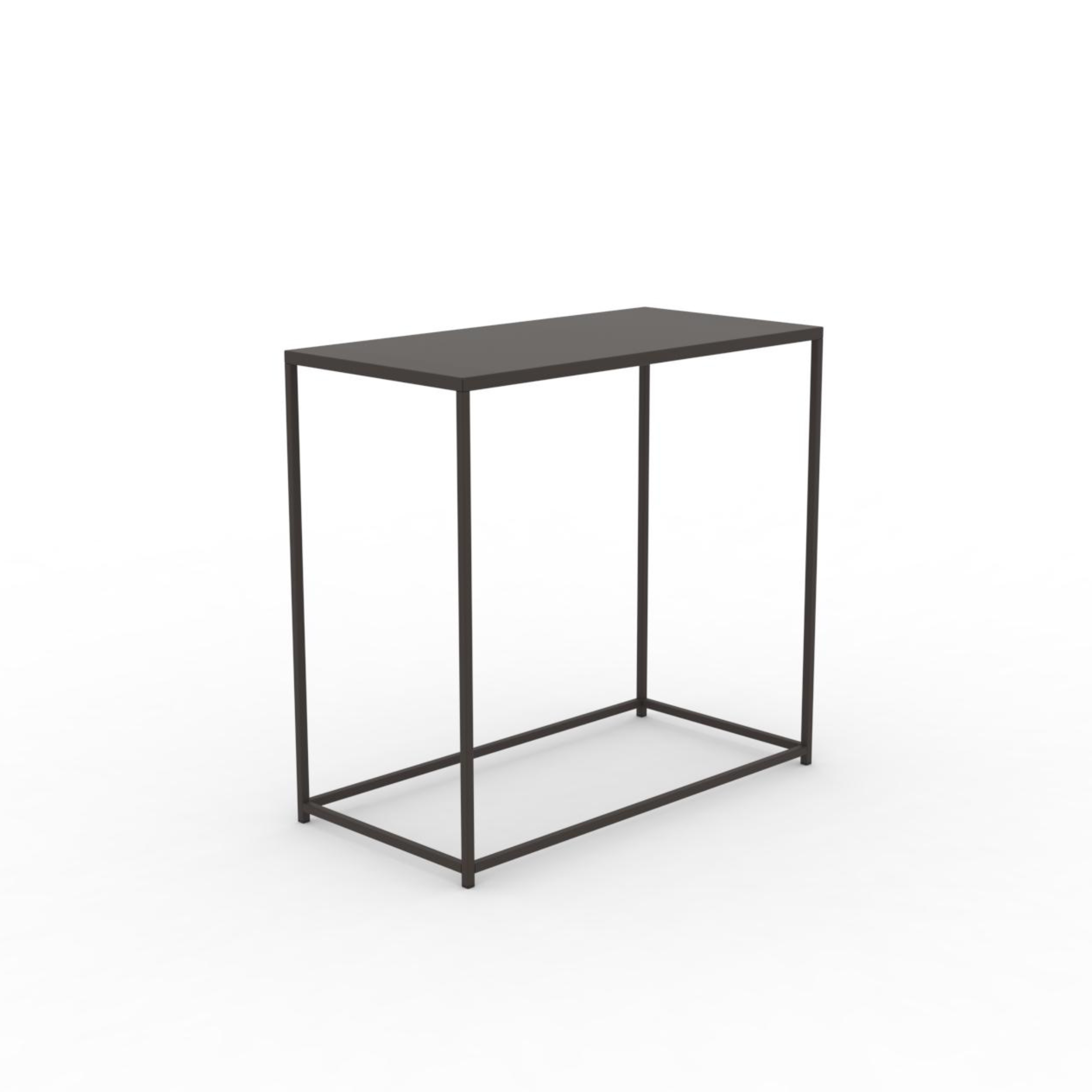 Console tavolo mobile in metallo "Daisy" da giardino cm 40x80 75h