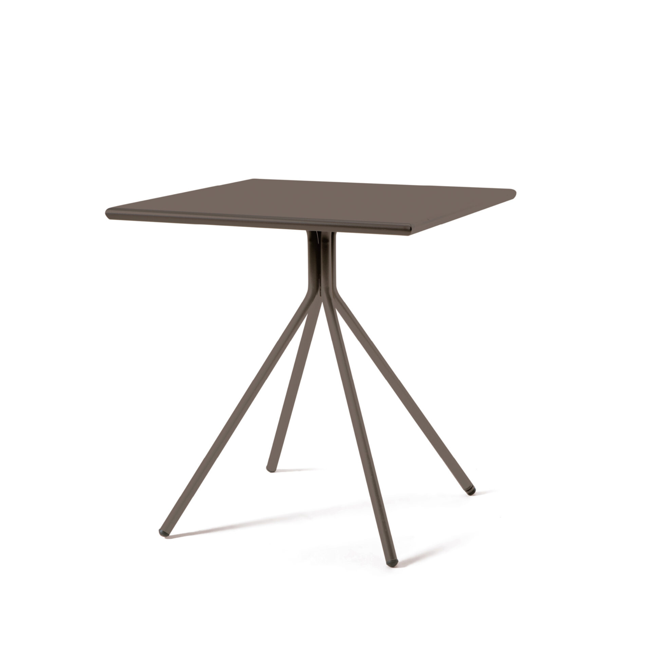 Table carrée "Twist19" en métal galvanisé pour bars et jardins, h 75 cm