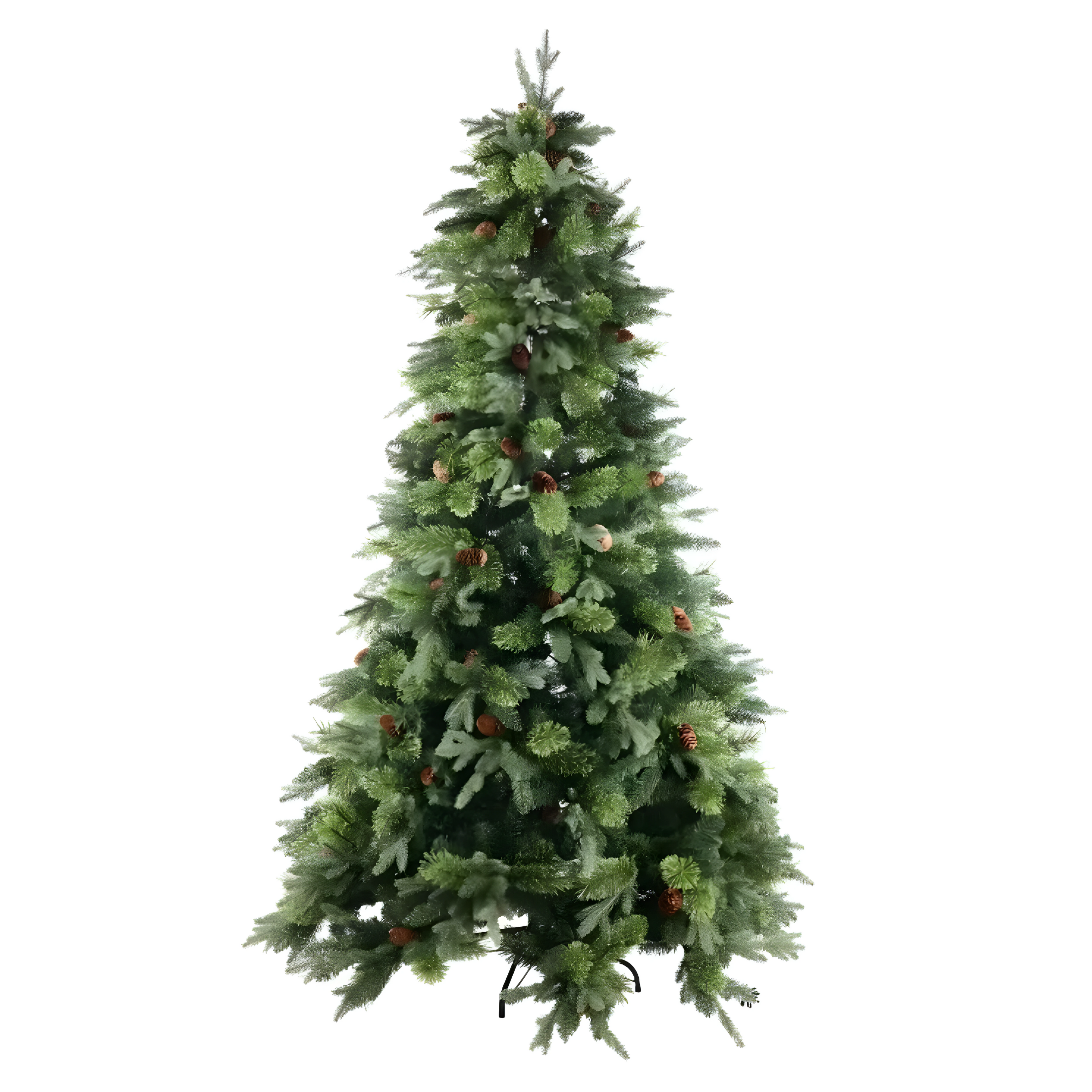 Sapin de Noël "Bougie" en PE effet toucher réel et PP effet aiguille de pin