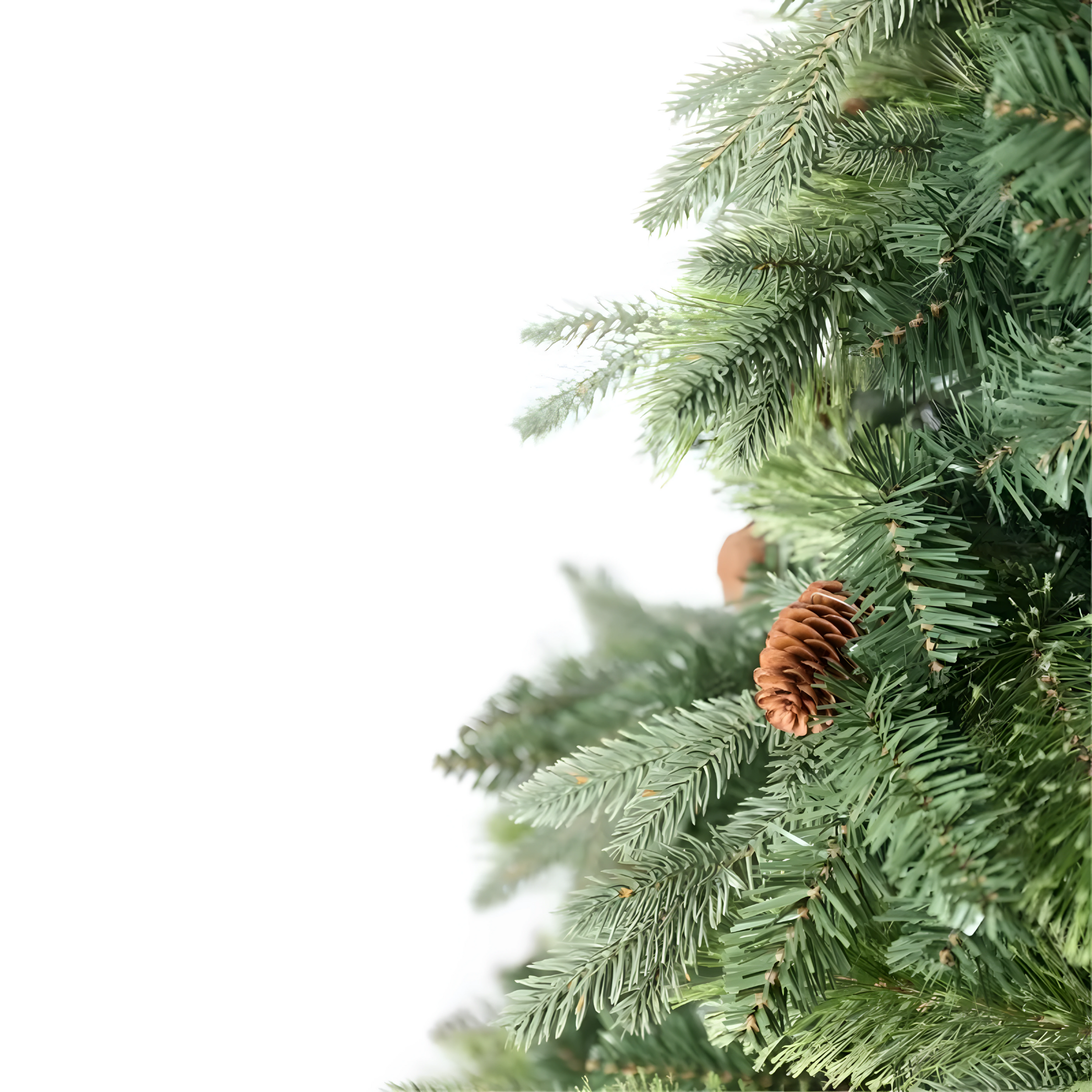 Árbol de Navidad "Vela" en PE efecto tacto real y PP efecto aguja de pino