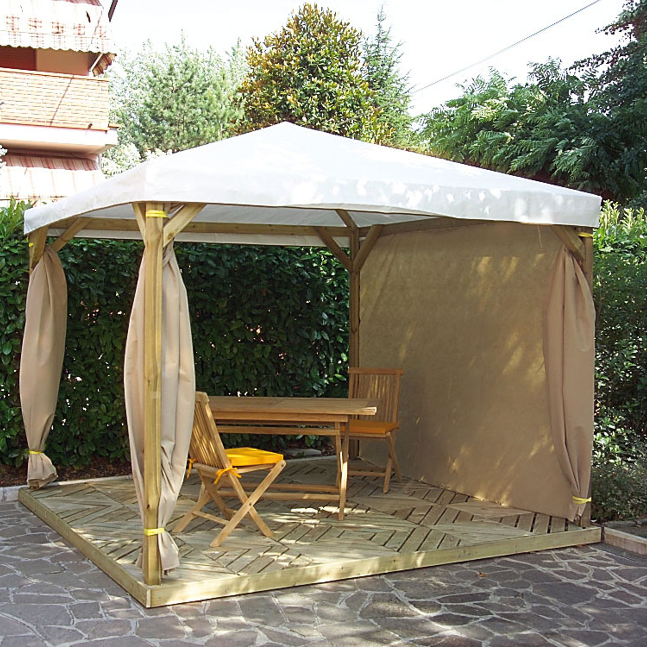 Copertura laterale per gazebo di dimensioni 300x300 cm