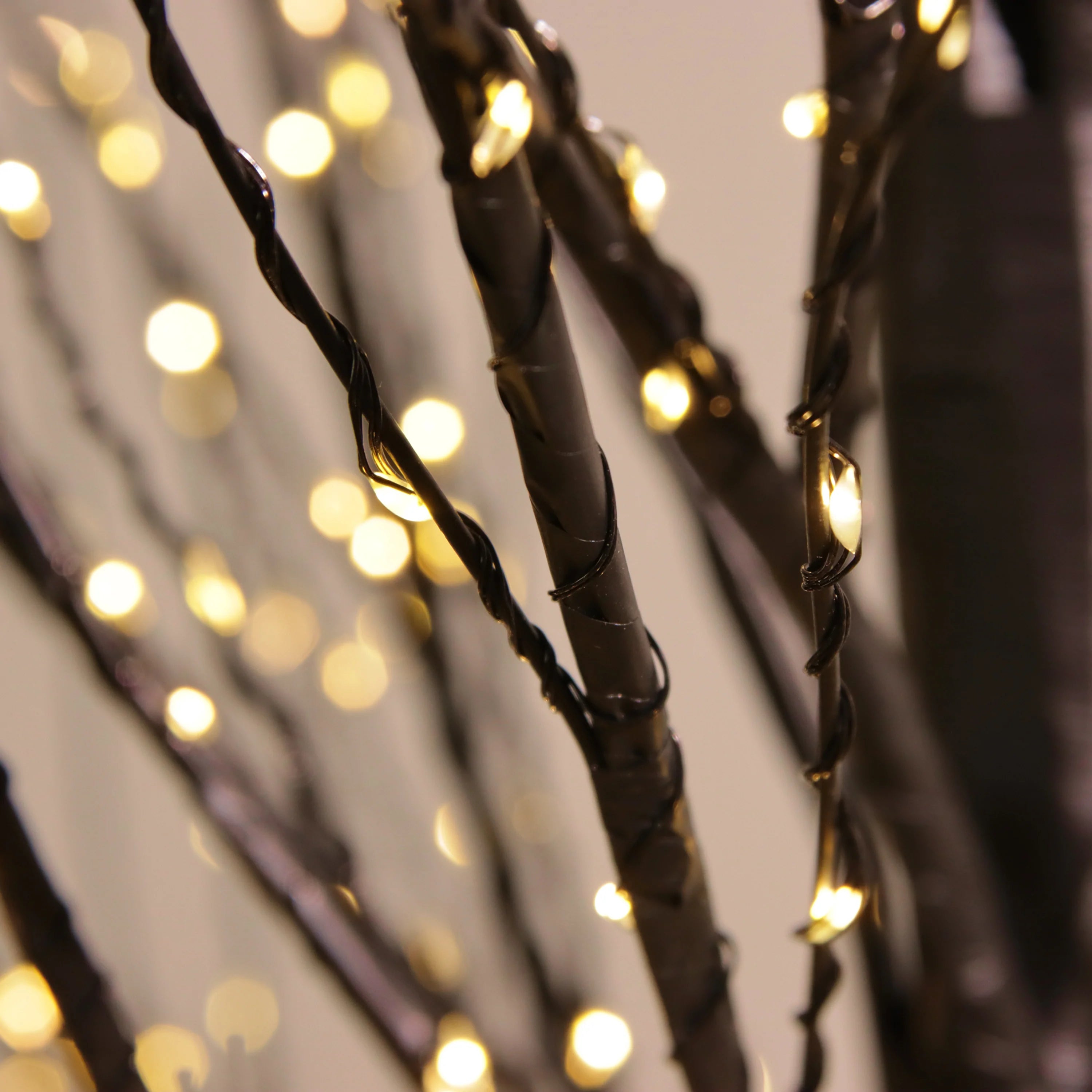 Árbol de Navidad "Trust" con decoración exterior de luz cálida microled 1480 h 210 cm