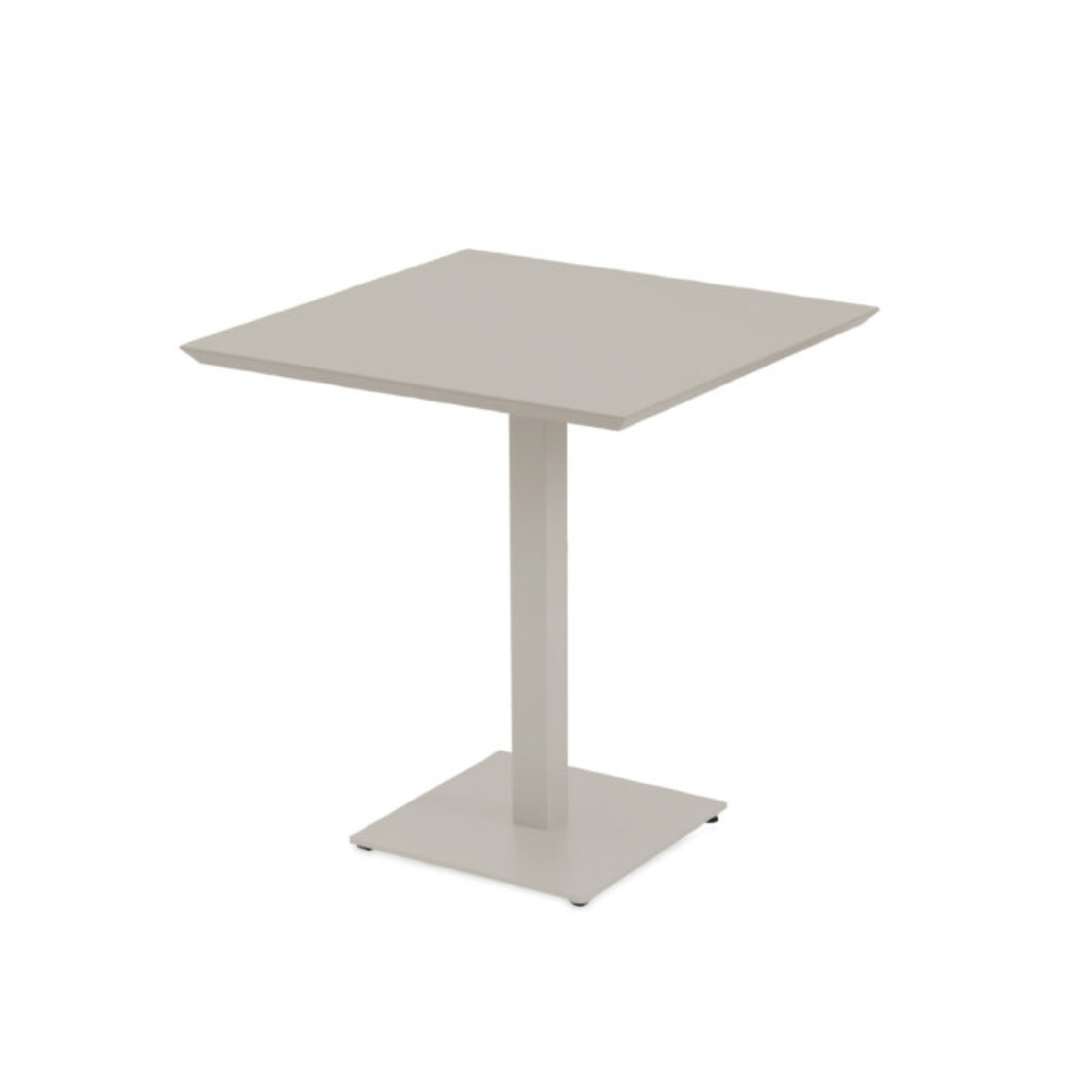 Tavolo quadrato in metallo zincato "Mogan" per giardino h 75 cm