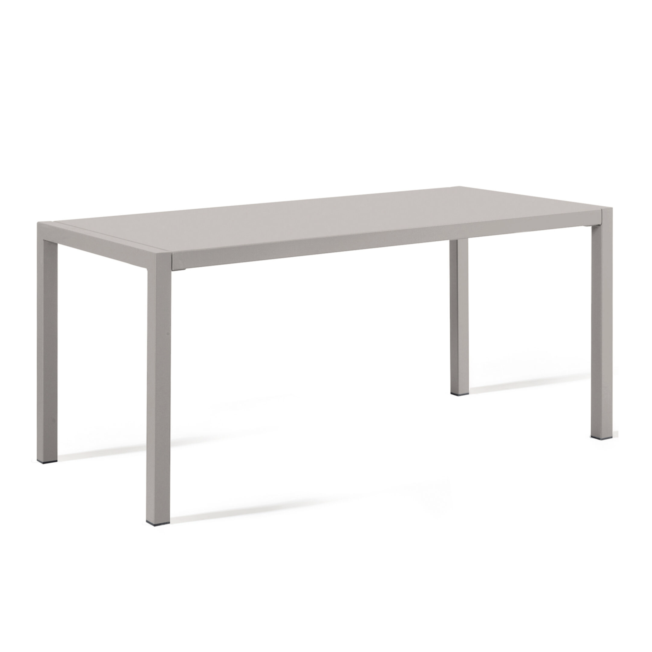 Table fixe rectangulaire "Quatris" en métal peint pour jardin moderne