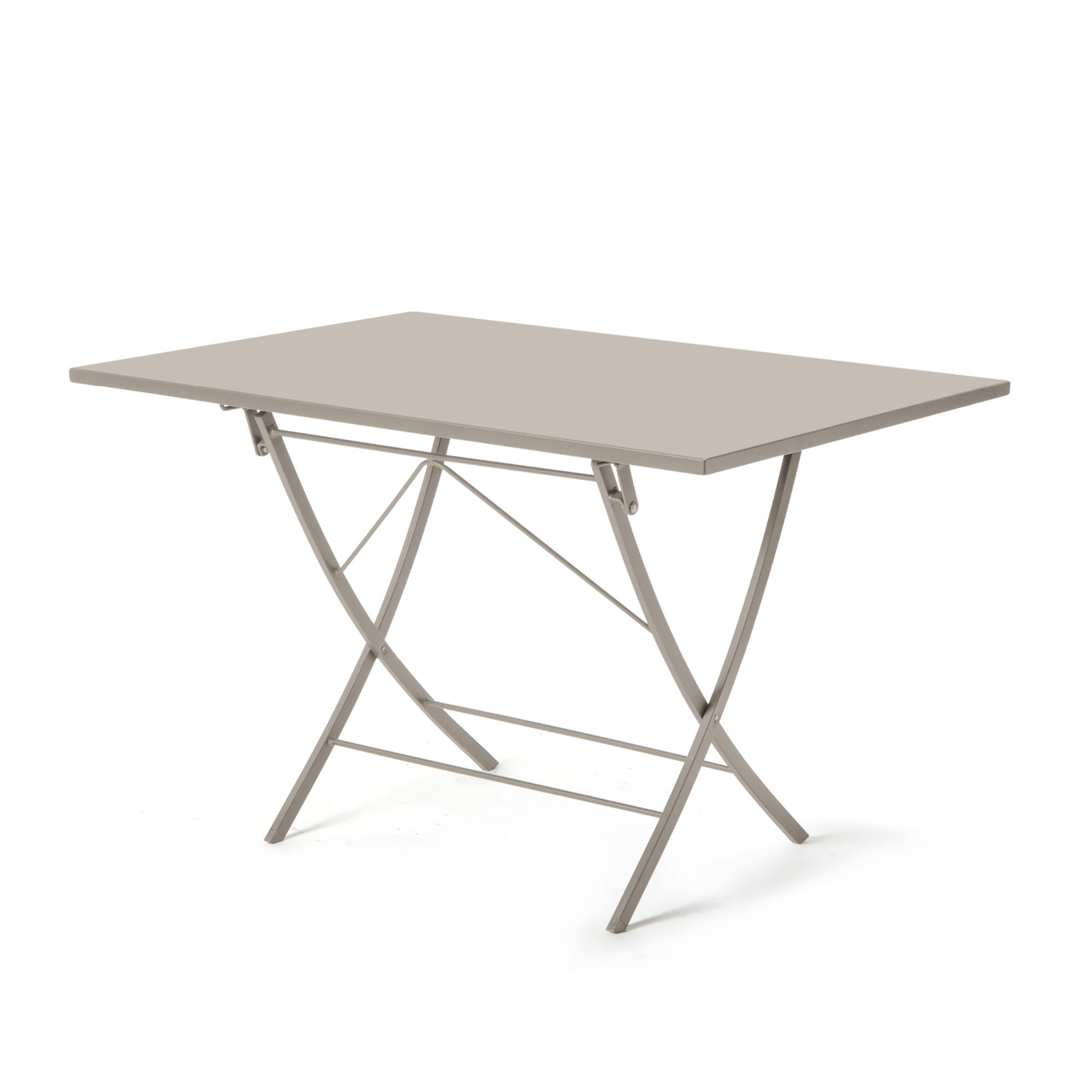 Table pliante en métal galvanisé "Vegas" pour jardin h 75 cm