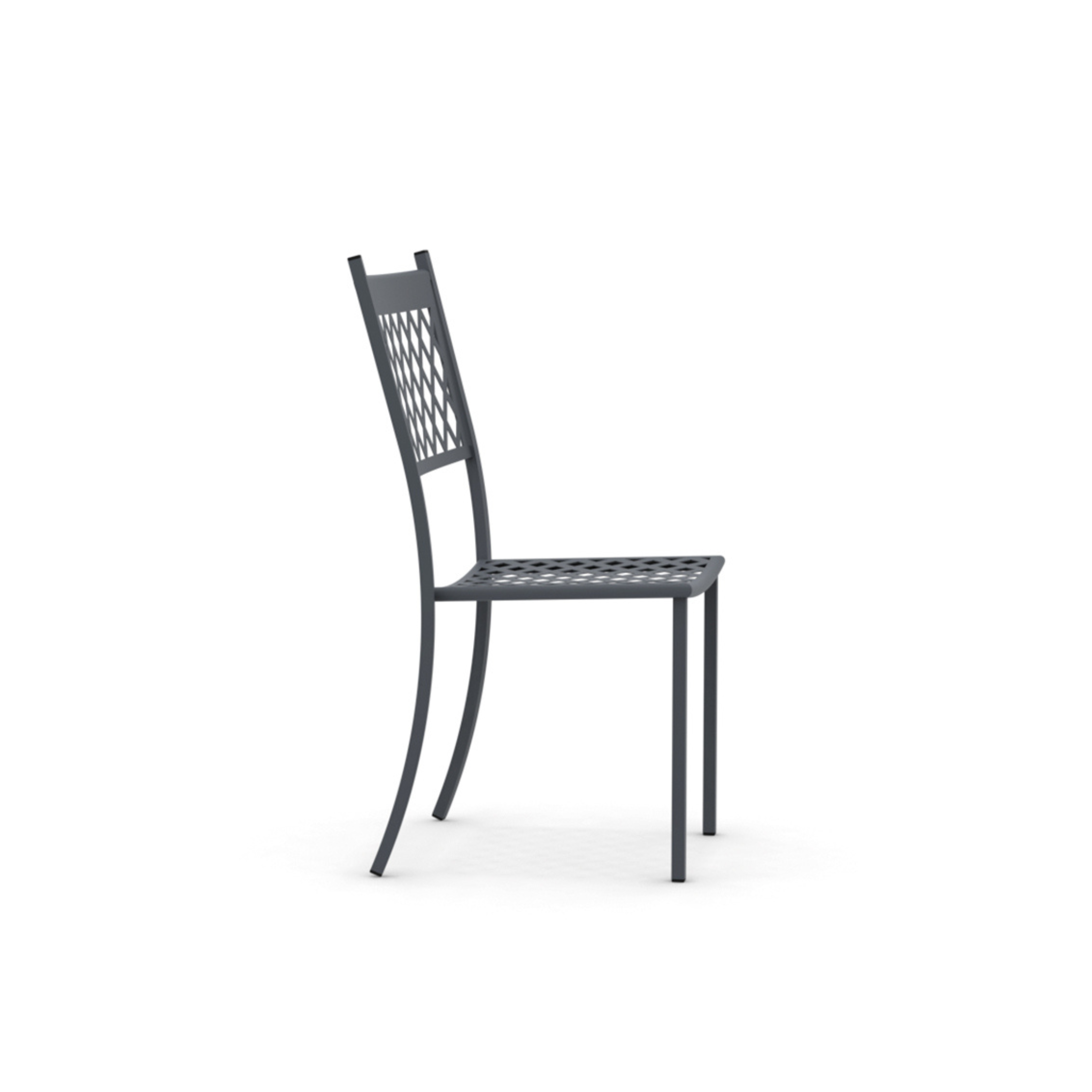 Chaise de jardin empilable "Summertime" en métal peint 49x57 cm 95h