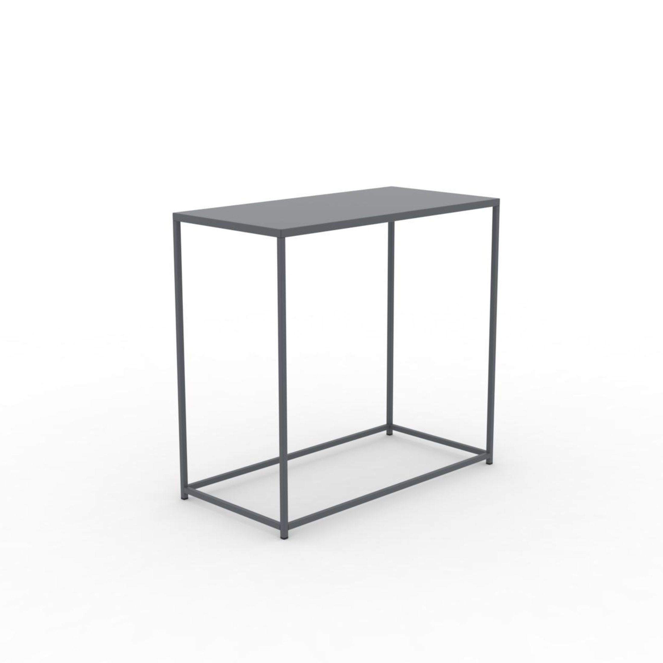 Console tavolo mobile in metallo "Daisy" da giardino cm 40x80 75h