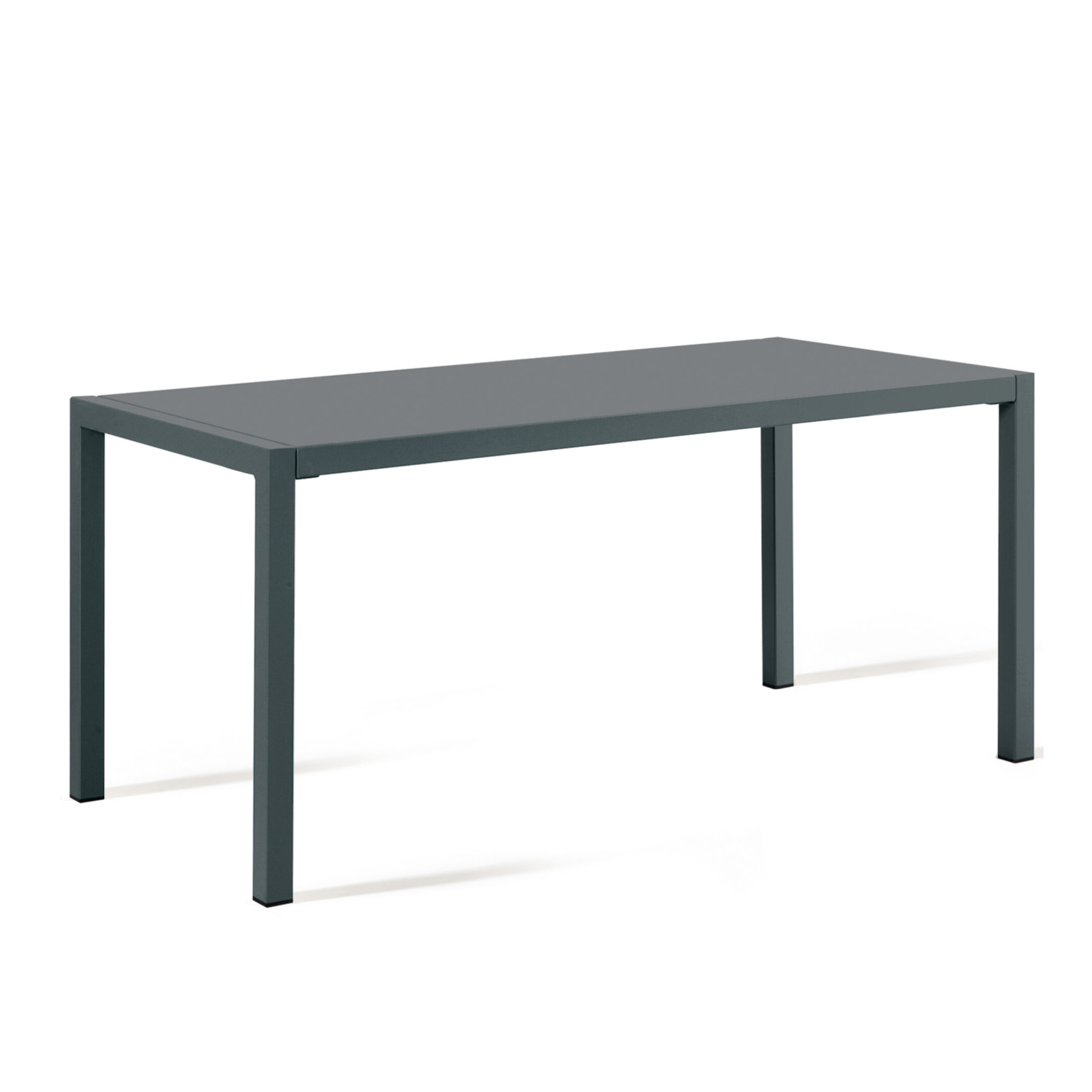 Table fixe rectangulaire "Quatris" en métal peint pour jardin moderne