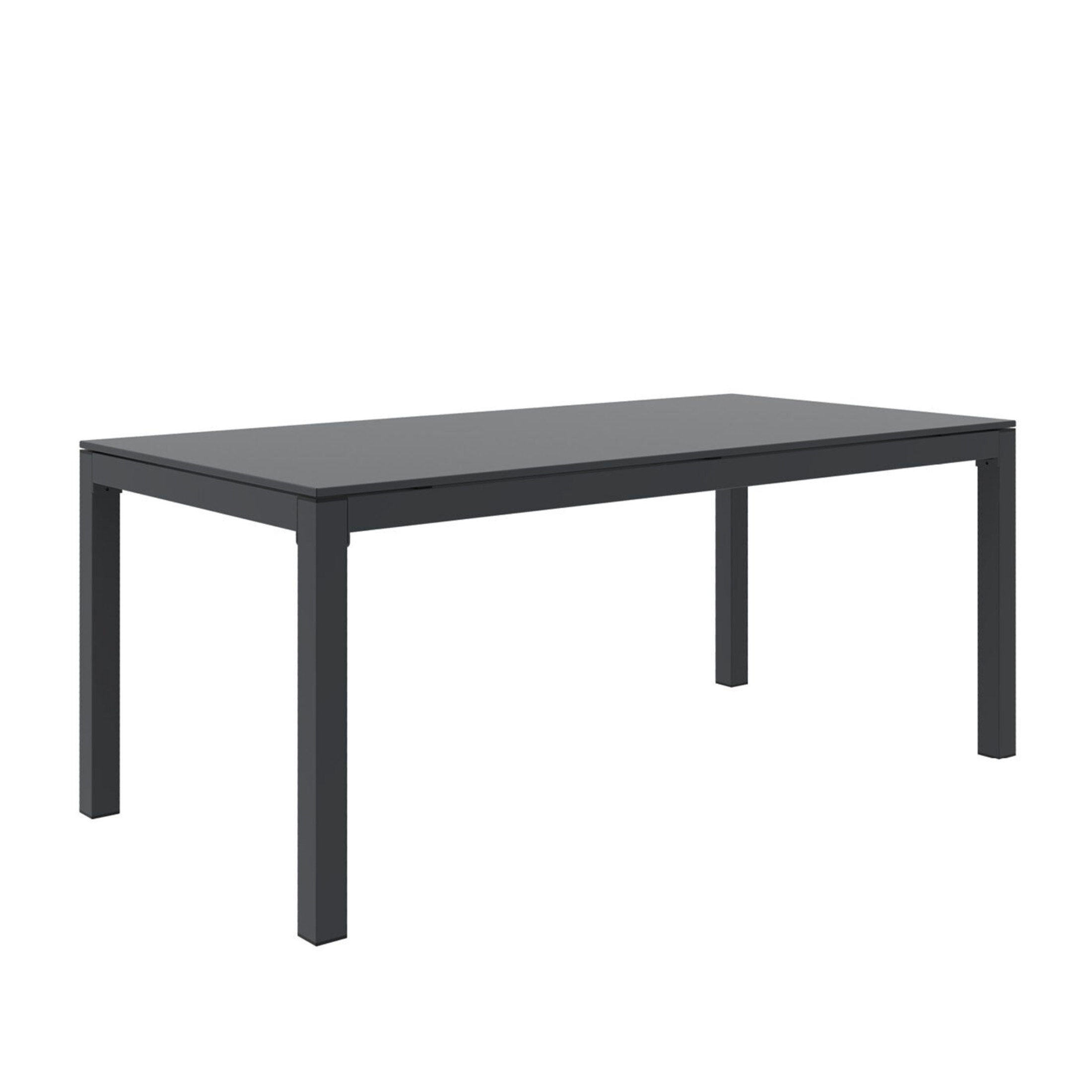 Table extensible en métal peint "Sofy" pour jardin moderne 250/400x90 cm 75h