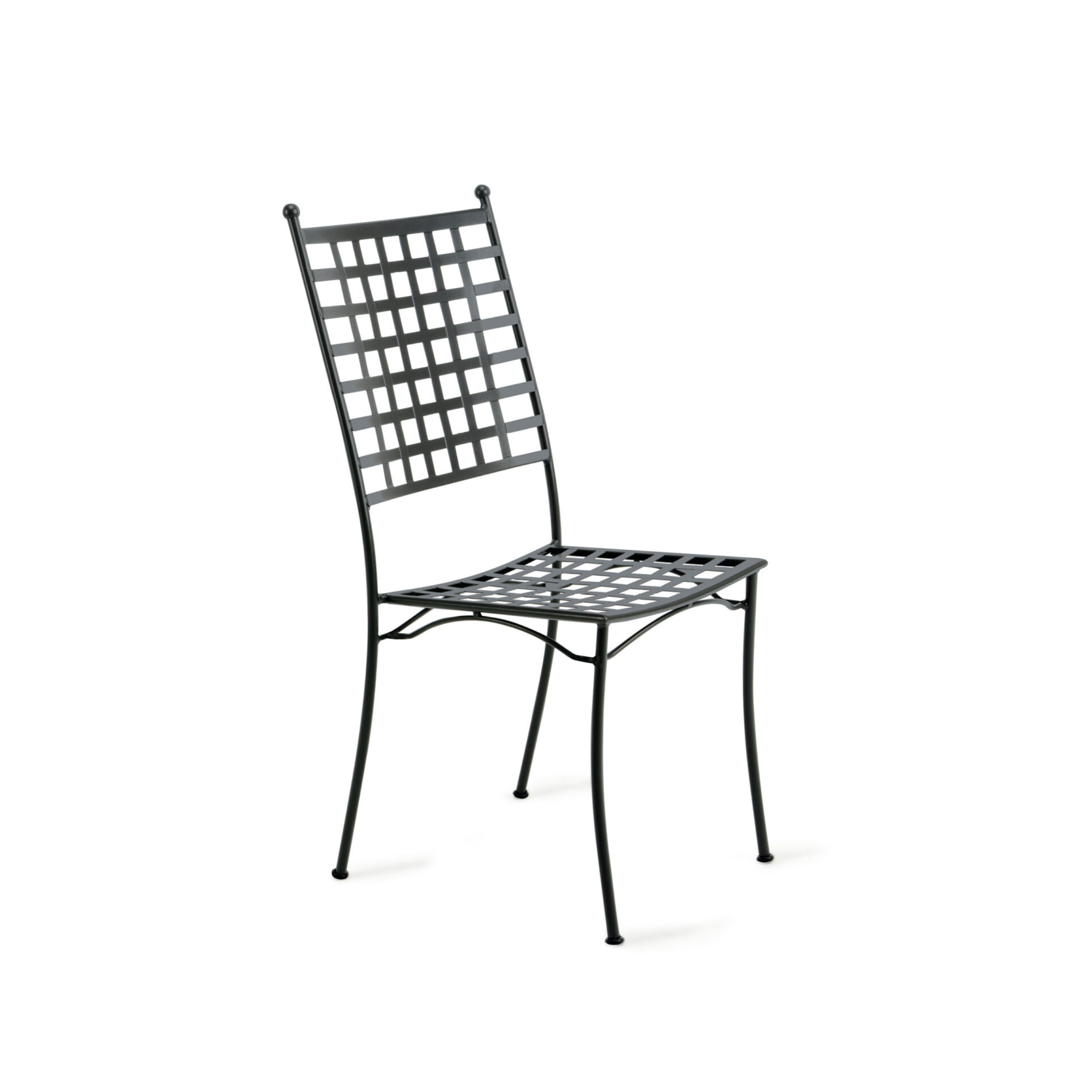 Sedia in metallo verniciato "Tosca" da giardino impilabile cm 45x58 100h