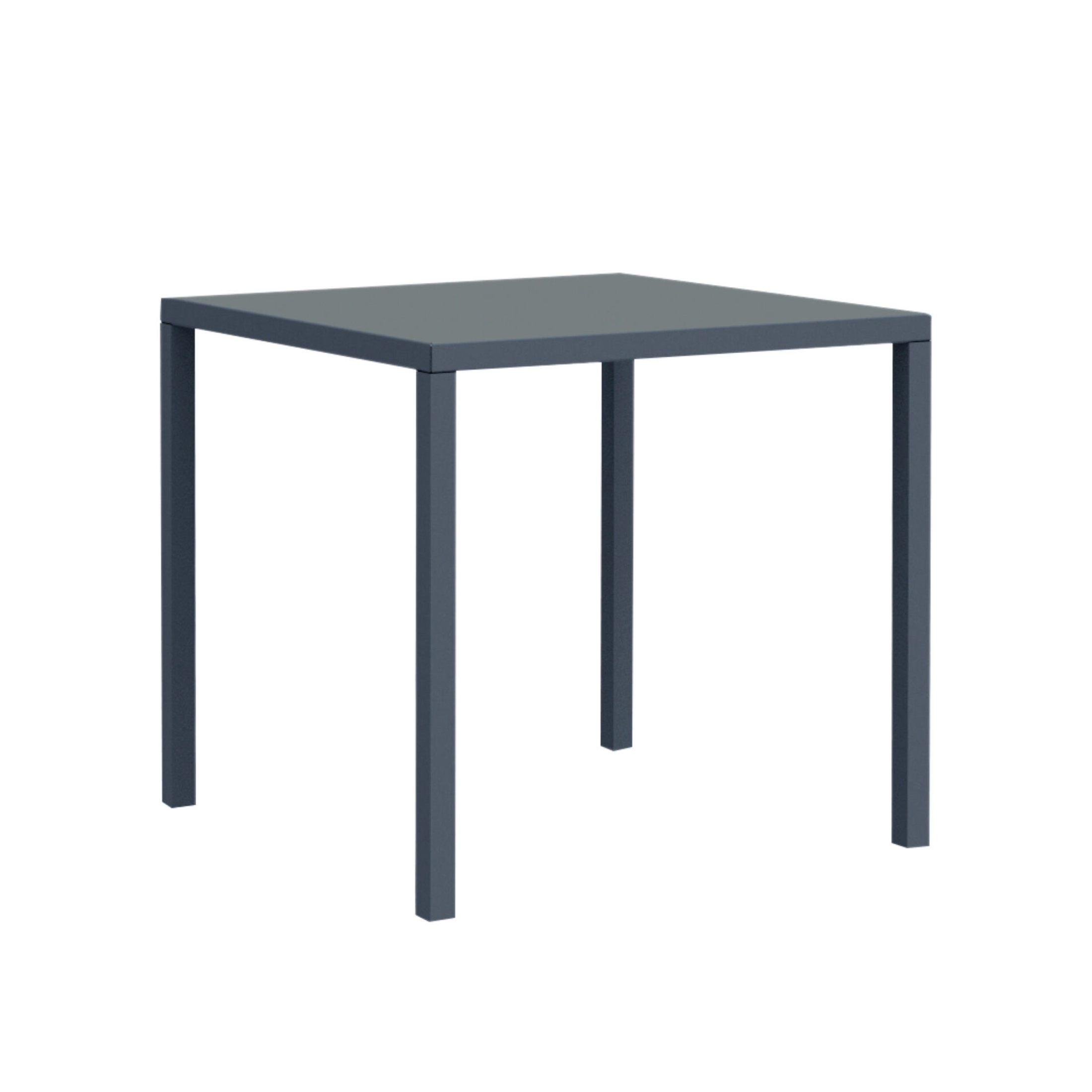 Table carrée fixe en métal "Quatris" pour bars et jardins, empilable h 75 cm