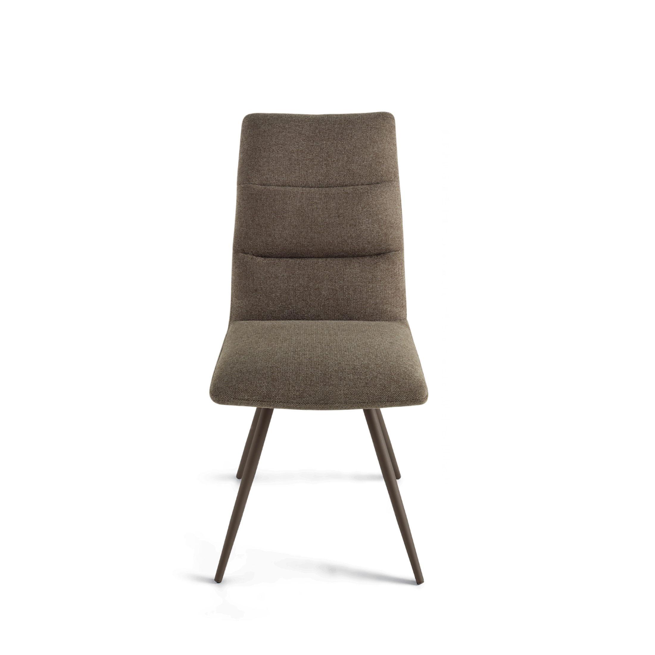 Sillas "Hill" con estructura de metal y asiento de tela 43x63 93h cm