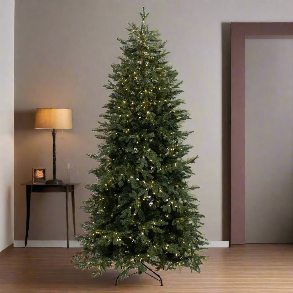 Albero di natale "Ragusa" con Led 70% PE Effetto Real Touch + PVC altissima qualità cm 210