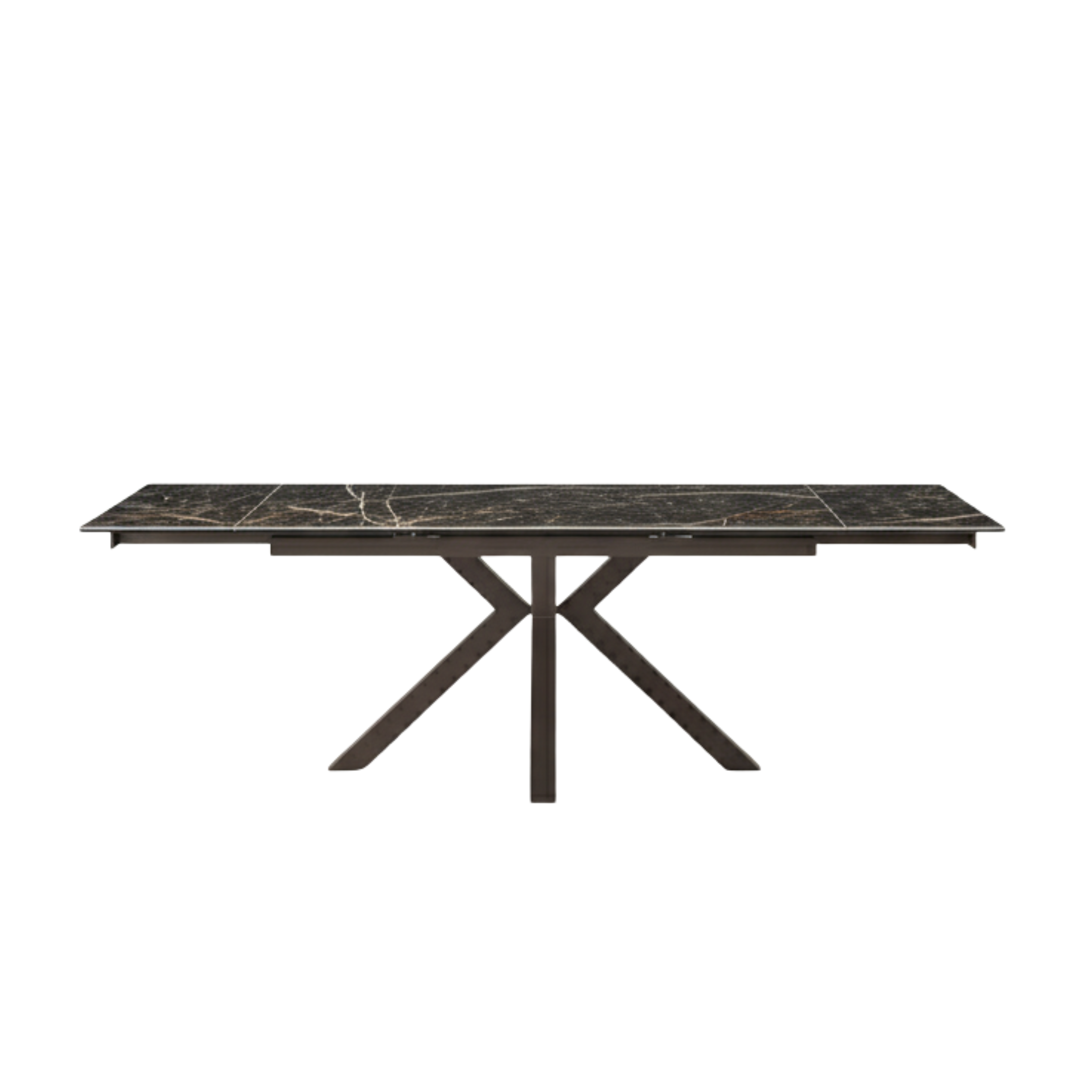 Tavolo moderno allungabile "Artik" con base in metallo fino a 10 posti