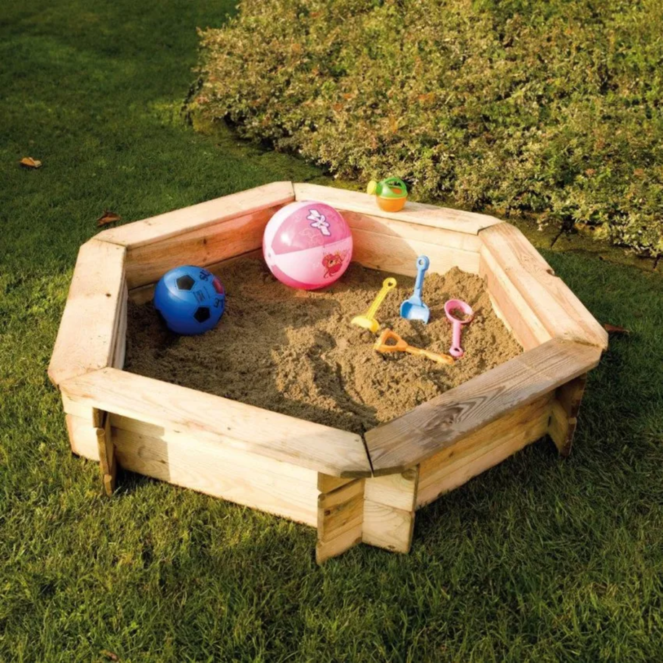 Sabbiera da giardino "Mirna" in legno per bambini cm 180x26h