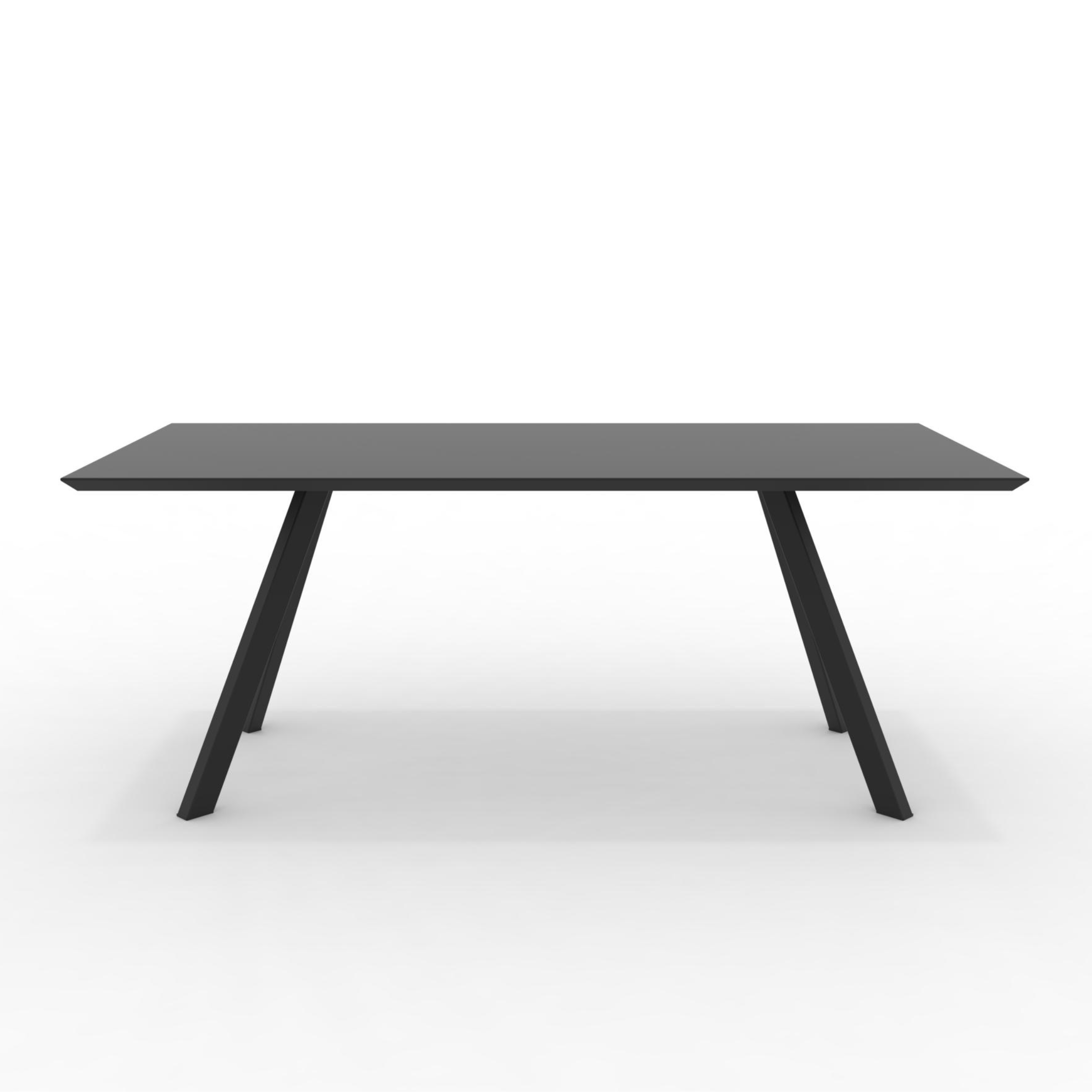 Table extensible en métal peint "Daisy9" pour jardin moderne 220/320x100 cm 75h
