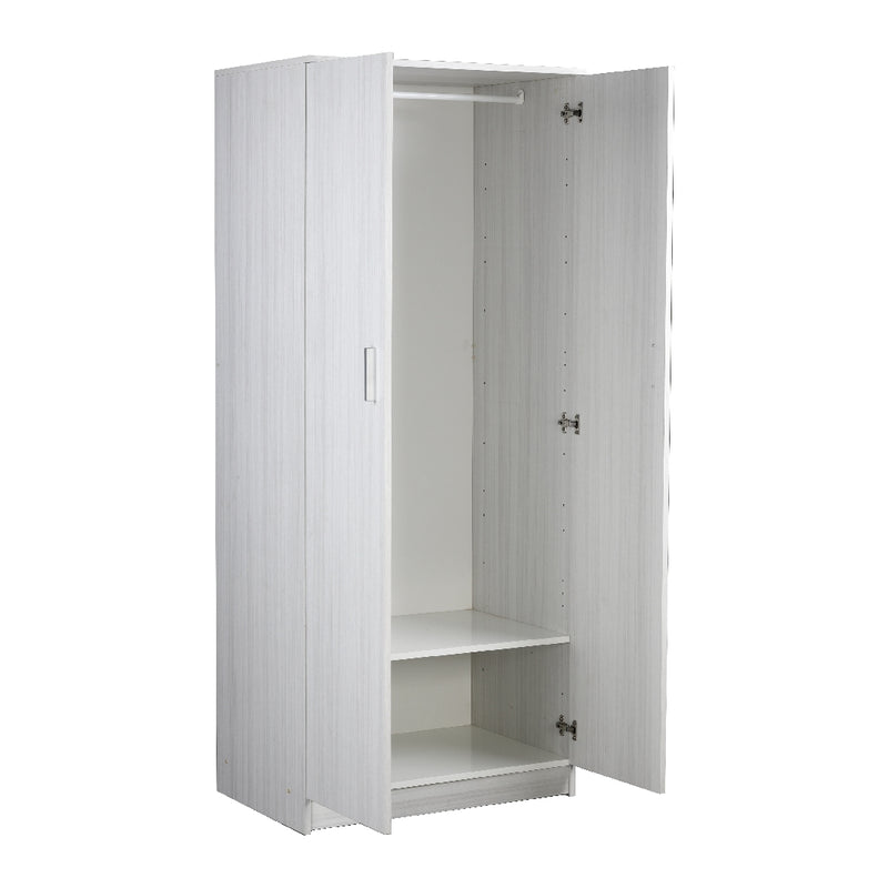 Armadio scarpiera a 2 ante Focus in legno bianco cm 69,2x34,6 170,4h