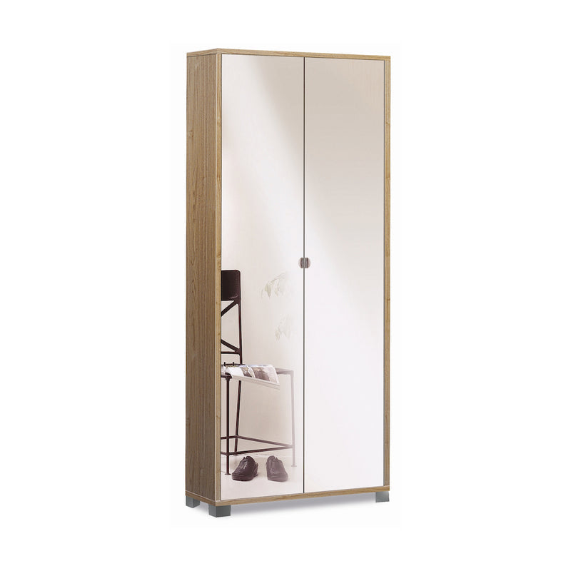 Armoire à glace 2 portes "Madrid" armoire avec pieds chromés 83x29 cm 190h