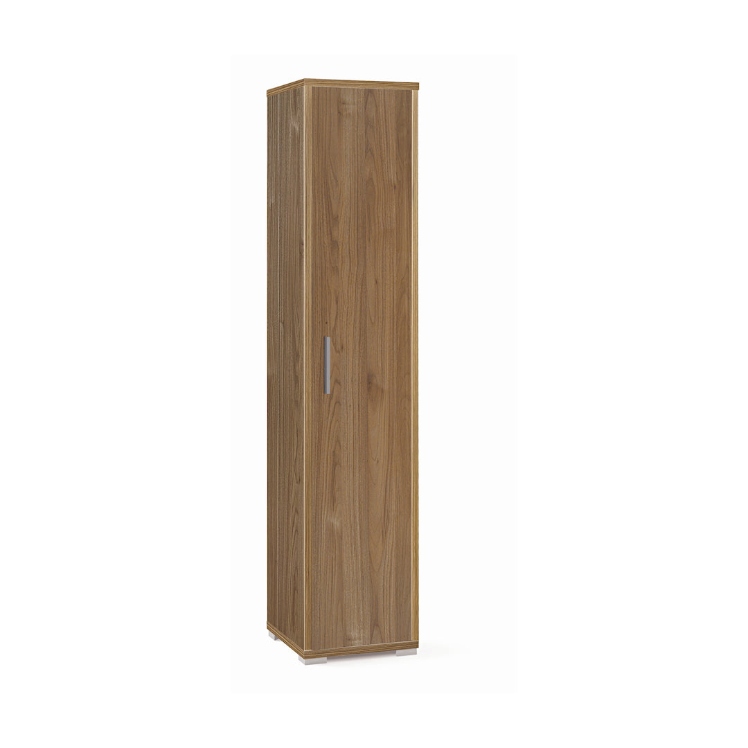 Bibliothèque colonne en bois "Slim1" 1 porte étagères réglables 39x41 cm 182h